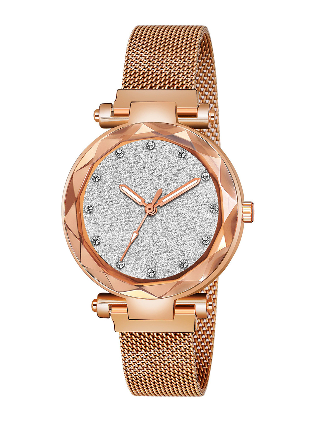 Gopal Shopcart Unisex Embellished Dial & Bracelet Style Straps Analogue Watch