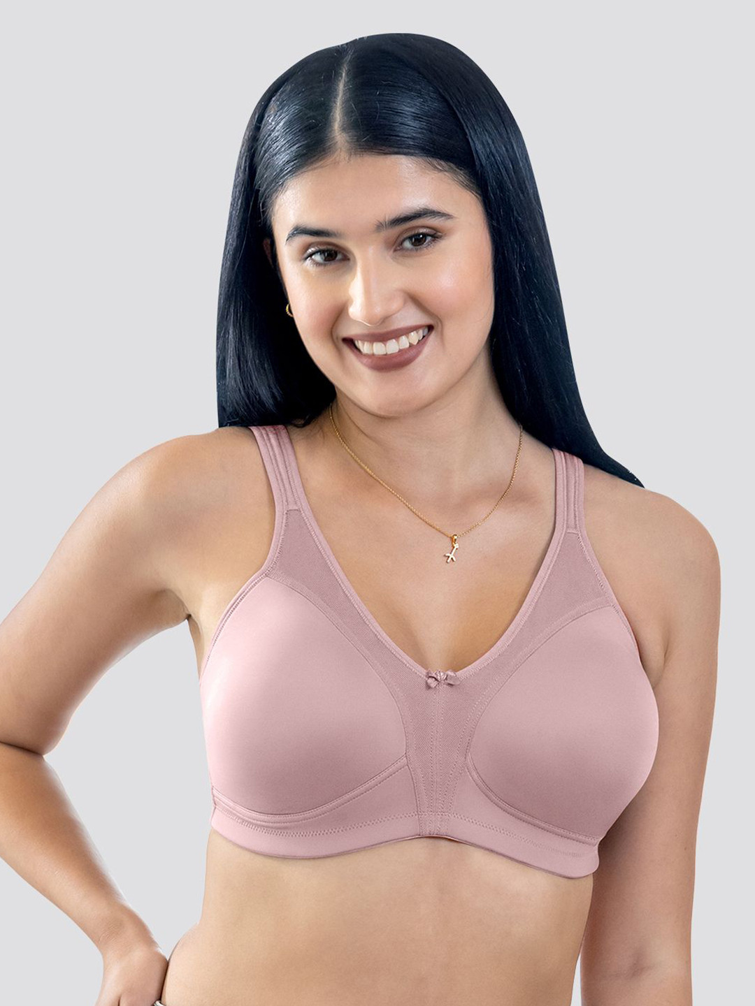 Maashie M4416 Fuller Cups Support Non Padded Comfort Seamless Minimizer Bra