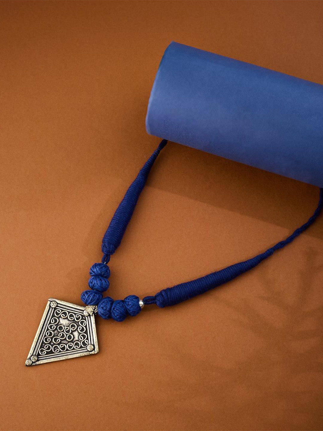 Fabindia Thread Statement Long Necklace