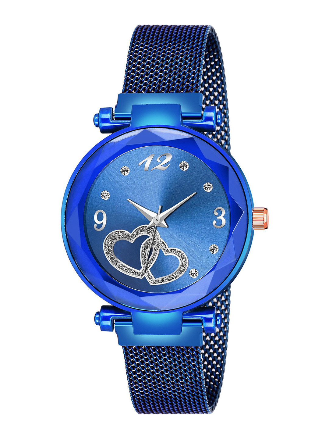 CSAMON Women Embellished Dial Analogue Watch GR_101_Blue Maganet