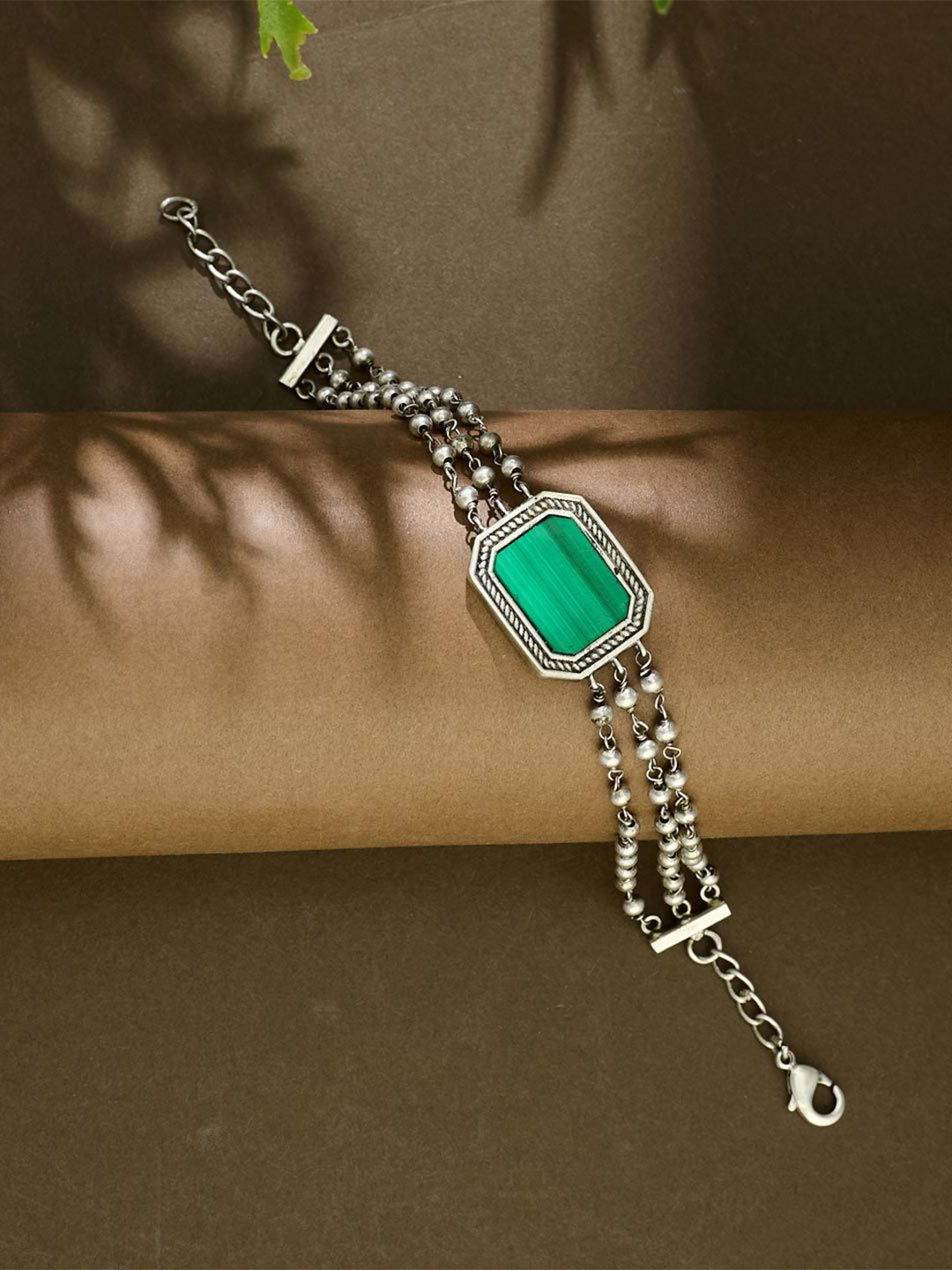 Fabindia Artificial Stones Studded Adjustable Link Bracelet