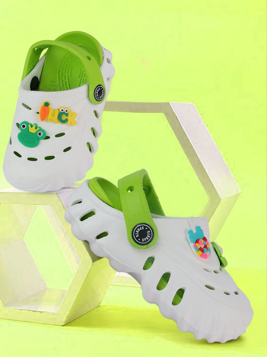 PASSION PETALS Kids Self Design Fashion Clogs Flip Flops