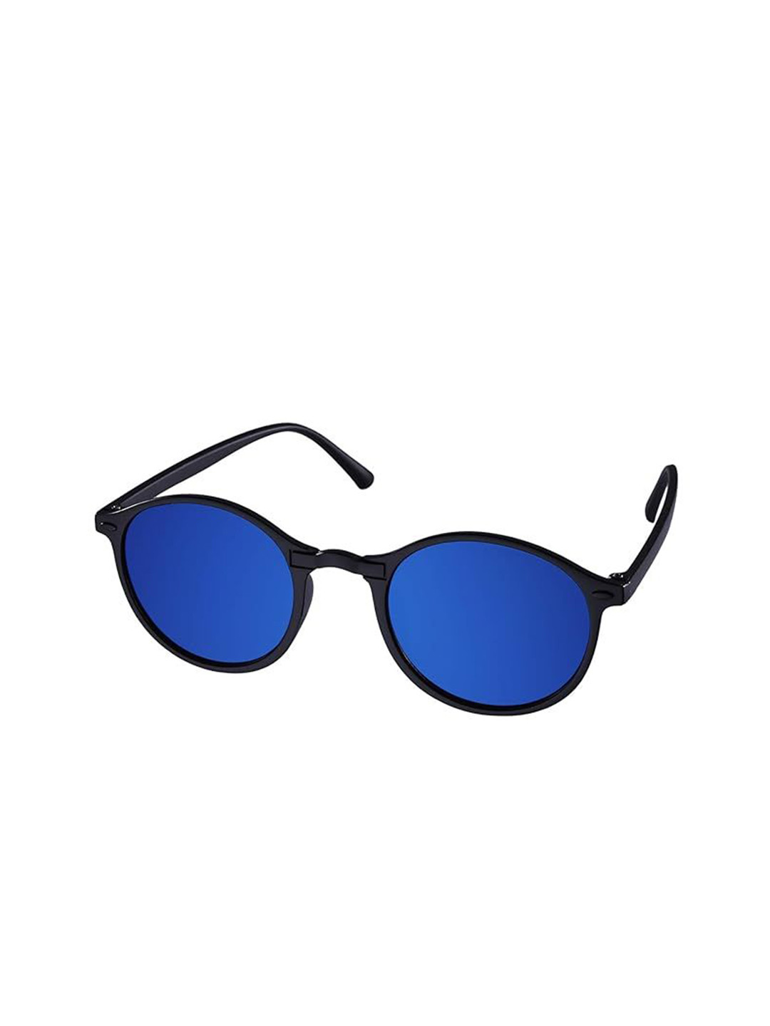AUGEN Unisex Oval Sunglasses with UV Protected Lens VI-SG-38-Black-Blue