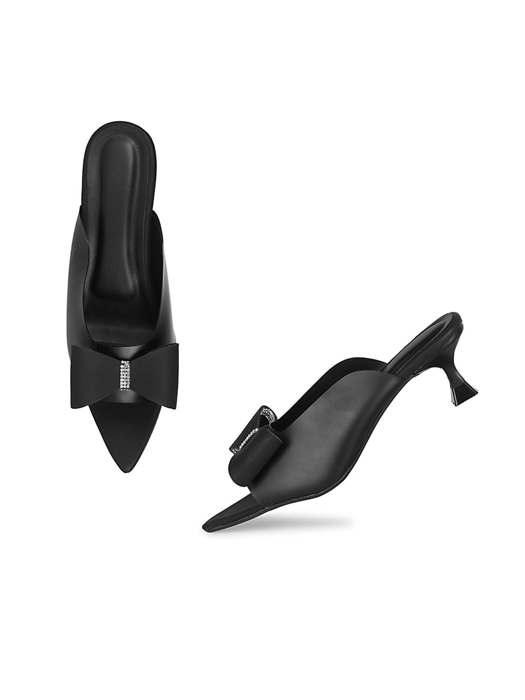 Commander Shoes Women Embellished Kitten Heel Sandals