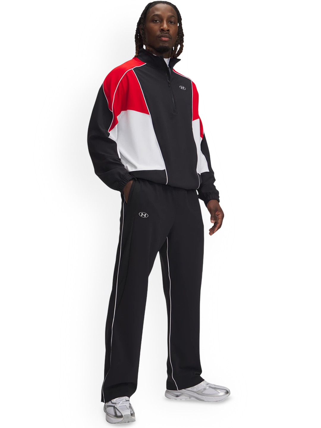 UNDER ARMOUR Tricot Men Relaxed-Fit Side Stripe Pants