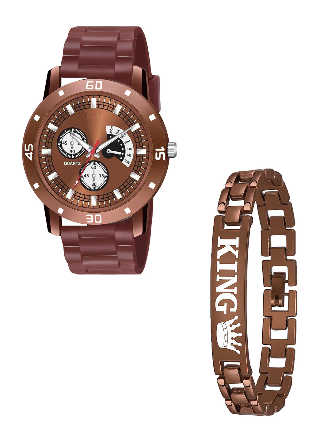 CSAMON Men Printed Regular Formal Analogue Watch Comes With Bracelet