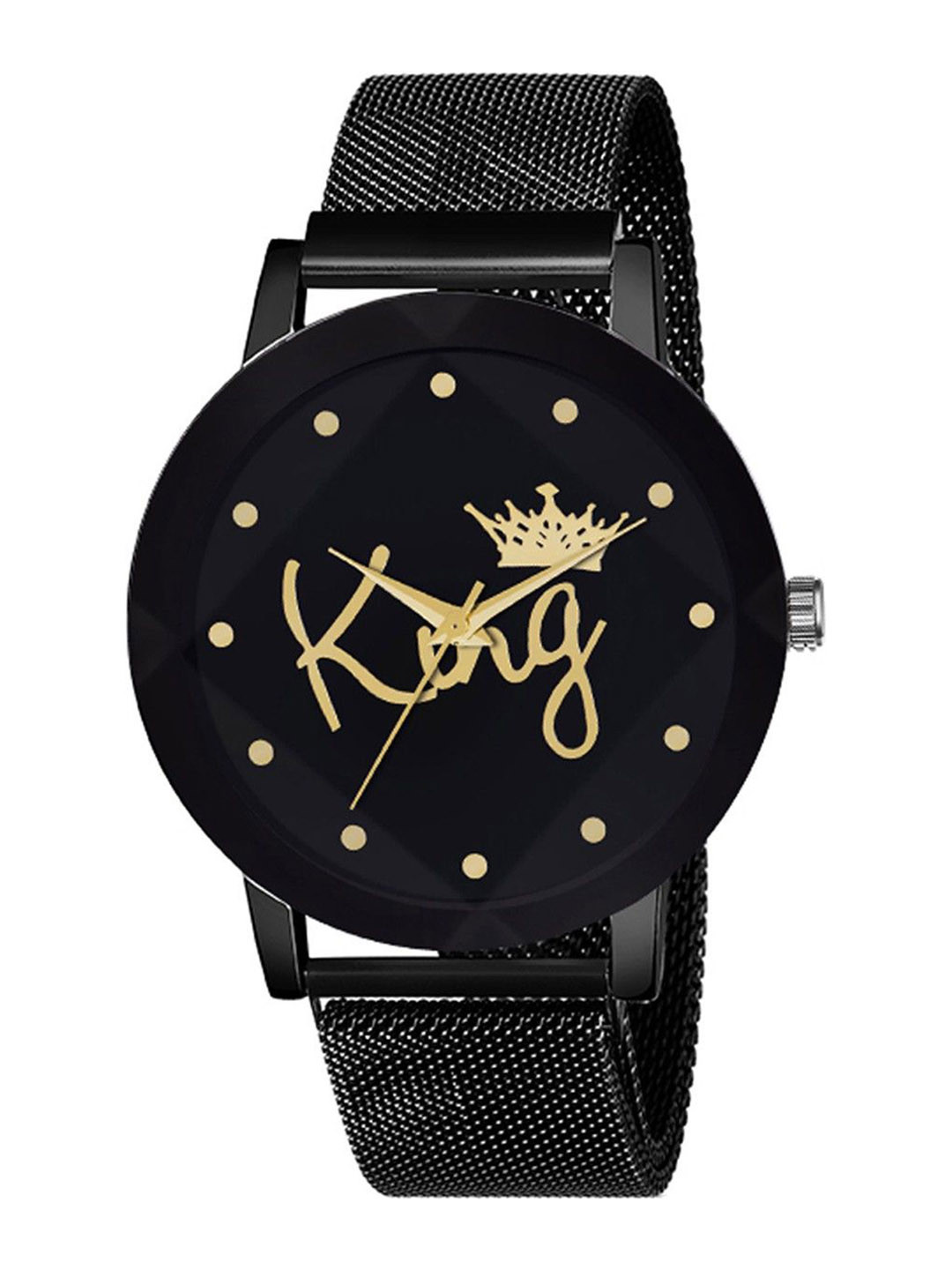 CSAMON Men Printed Dial & Bracelet Style Straps Analogue Watch Prizam_King_Maganet