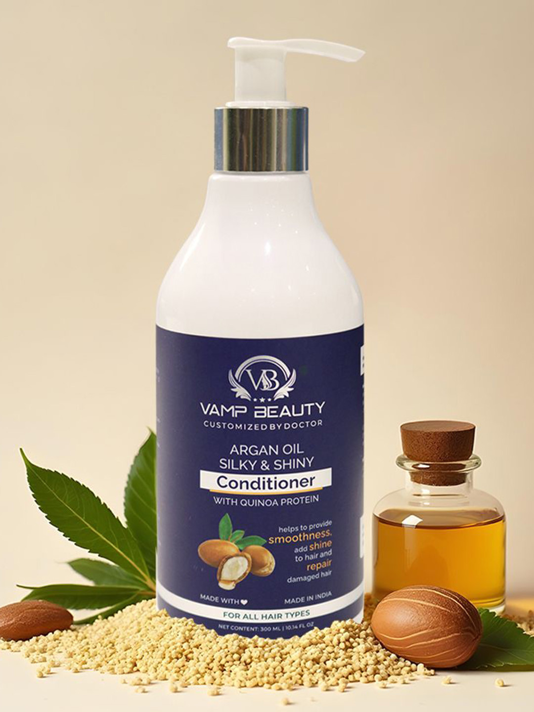 vamp beauty Aragon Oil Silky & Shiny Hair Conditioner- 300 ml