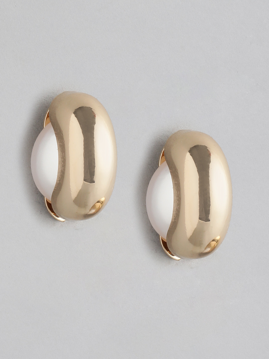 Forever New Gold Plated Nora Pearl Insert Stud Earring