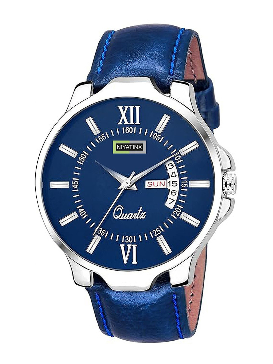 CSAMON Men Dial & Straps Analogue Watch 3KANSLV ROMblue DD BLU Chikani