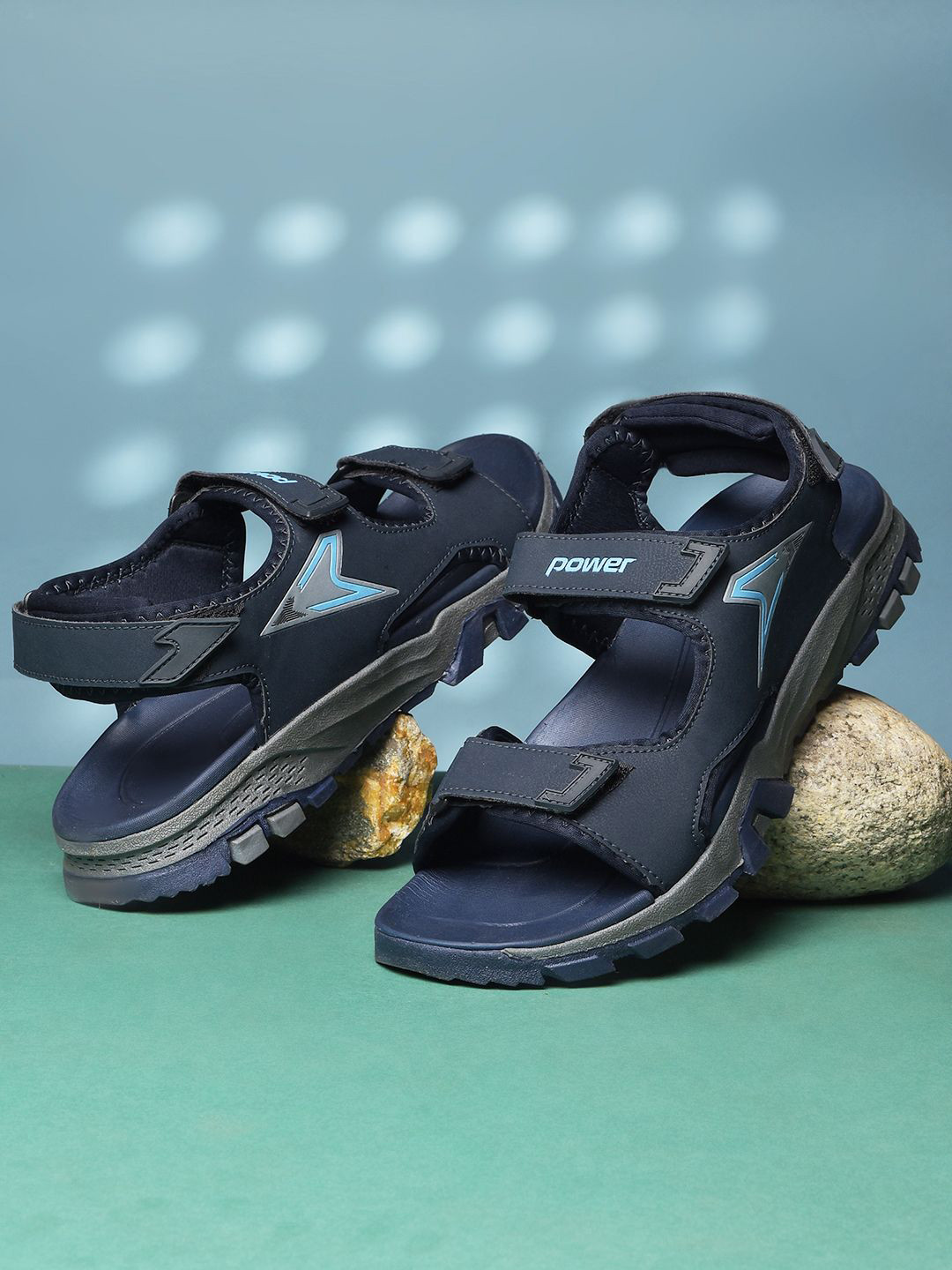 Power Men Durable Lightweight & Comfortable Outdoor Sports Sandals With Velcro