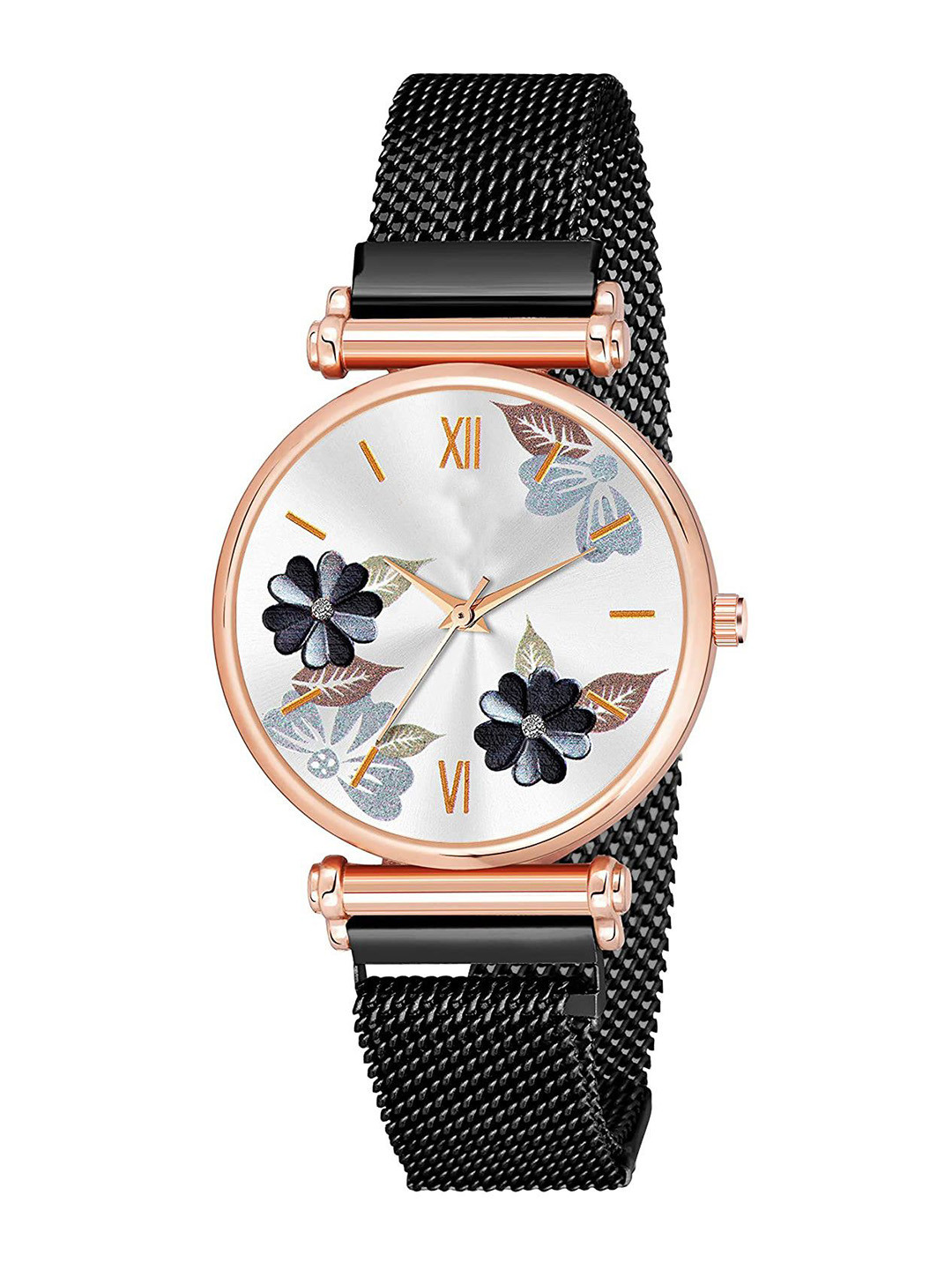 Gopal Shopcart Women Printed Dial & Bracelet Style Straps Analogue Watch C34RG BLK Fosil M