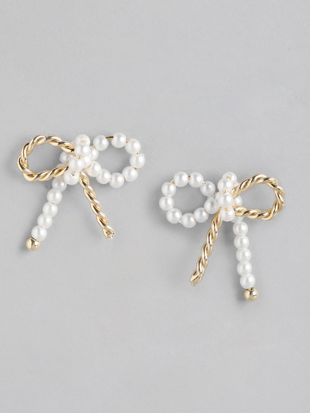 Forever New Gold Plated Nadia Pearl Bow Earring