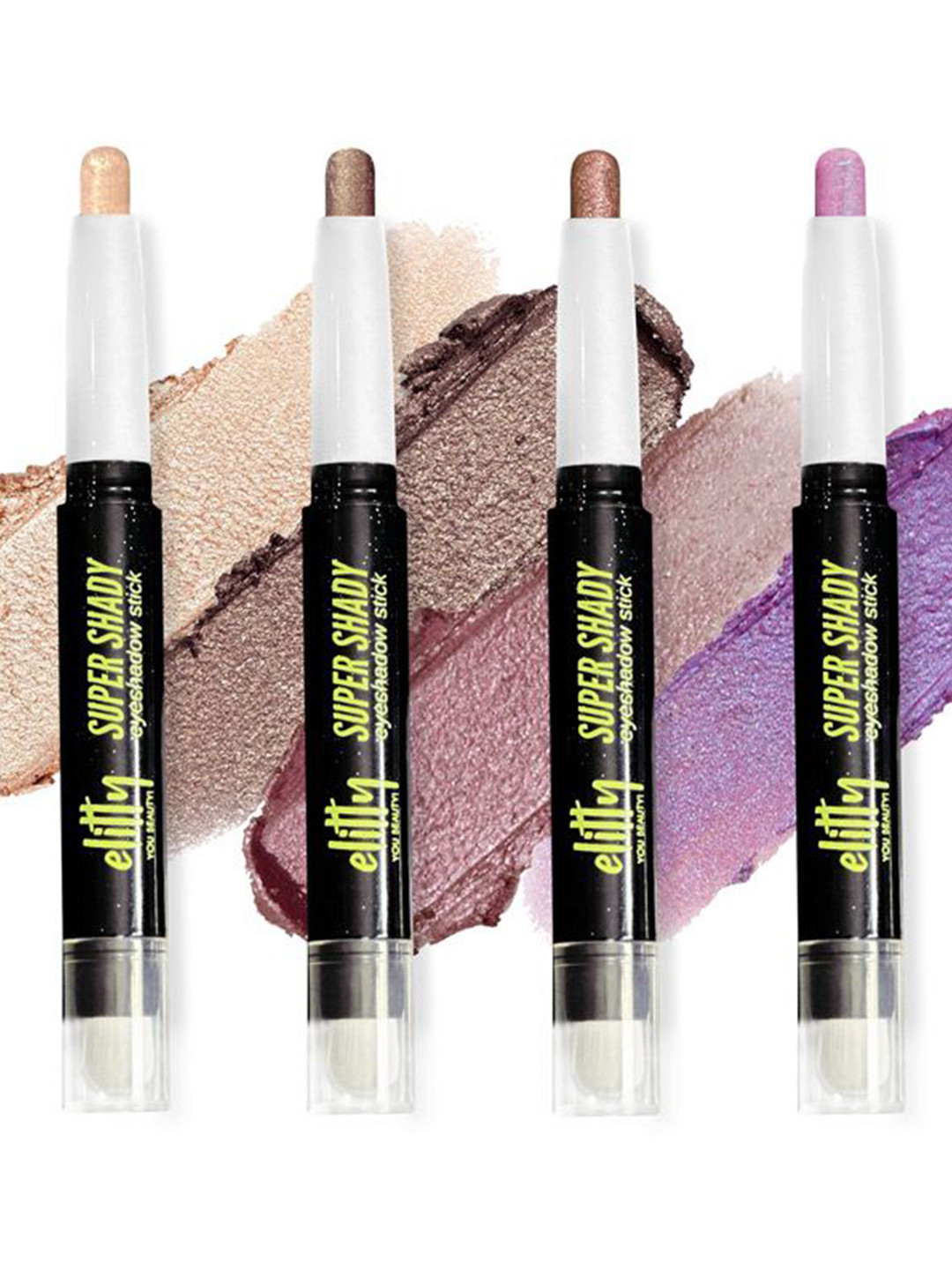 Elitty Set Of 4 Super Shady Shimmer Eyeshadow Stick - 1.7 g Each
