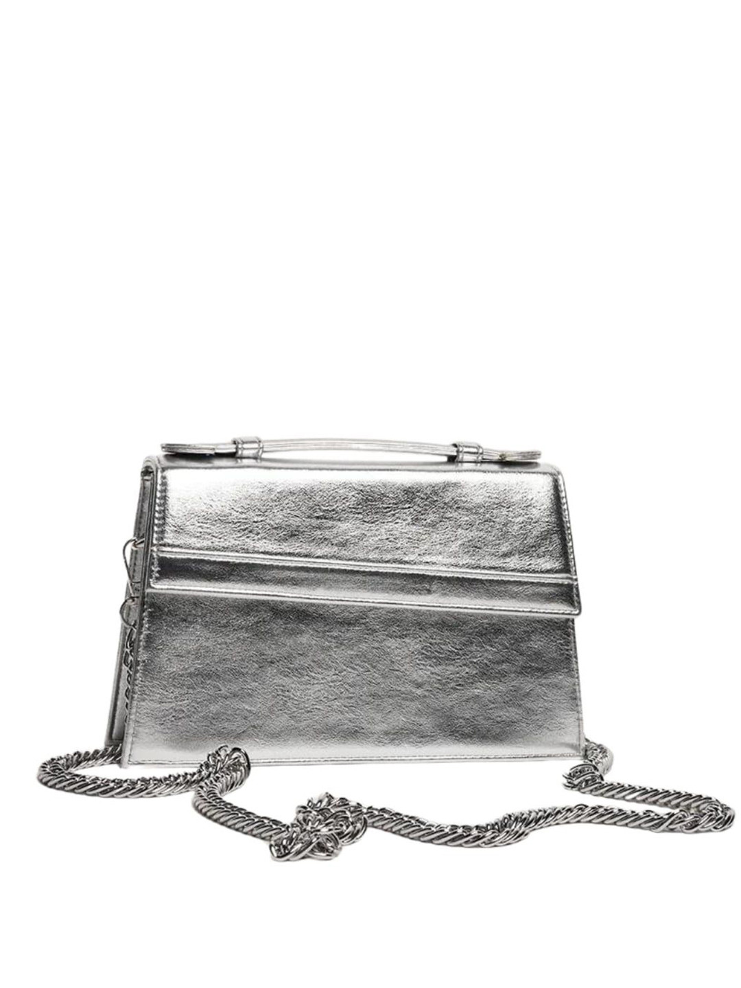 DEMURE Leather Structured Sling Bag