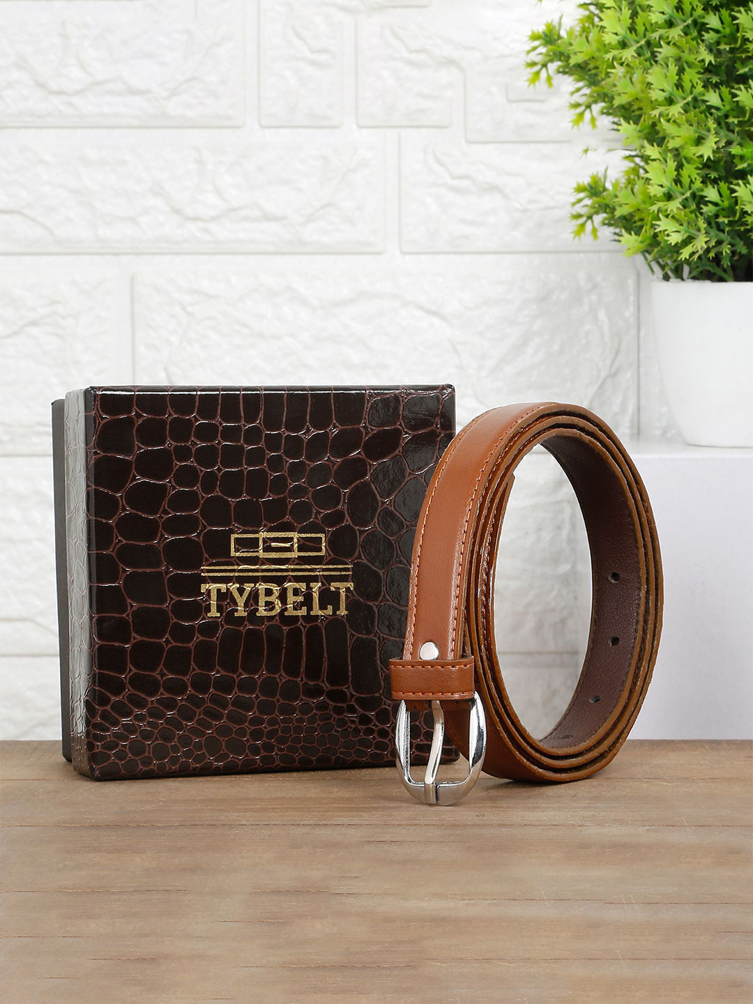 TYBELT Women Slim Belt With A Tang Closure