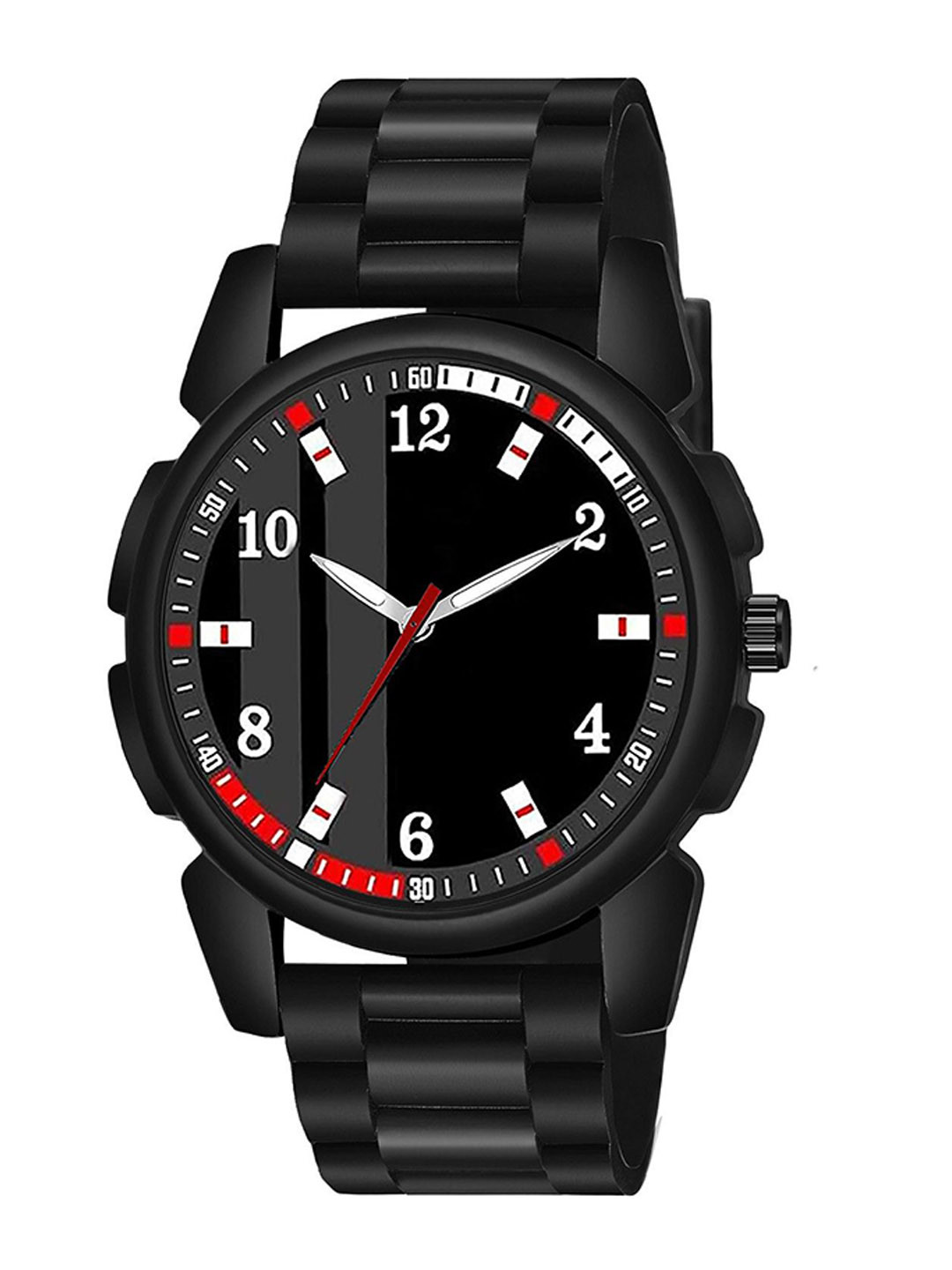 Gopal Shopcart Unisex Dial & Regular Straps Analogue Watch J16 BLK PataBLK New PU