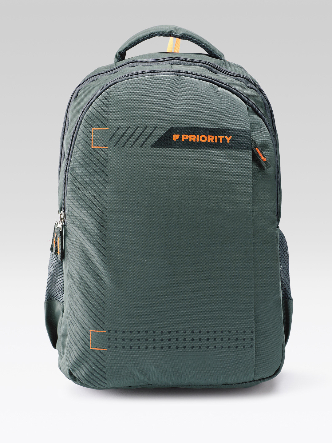 Priority Unisex Brand Logo Printed Detail Laptop Backpack - 31.86 L - 16 Inches