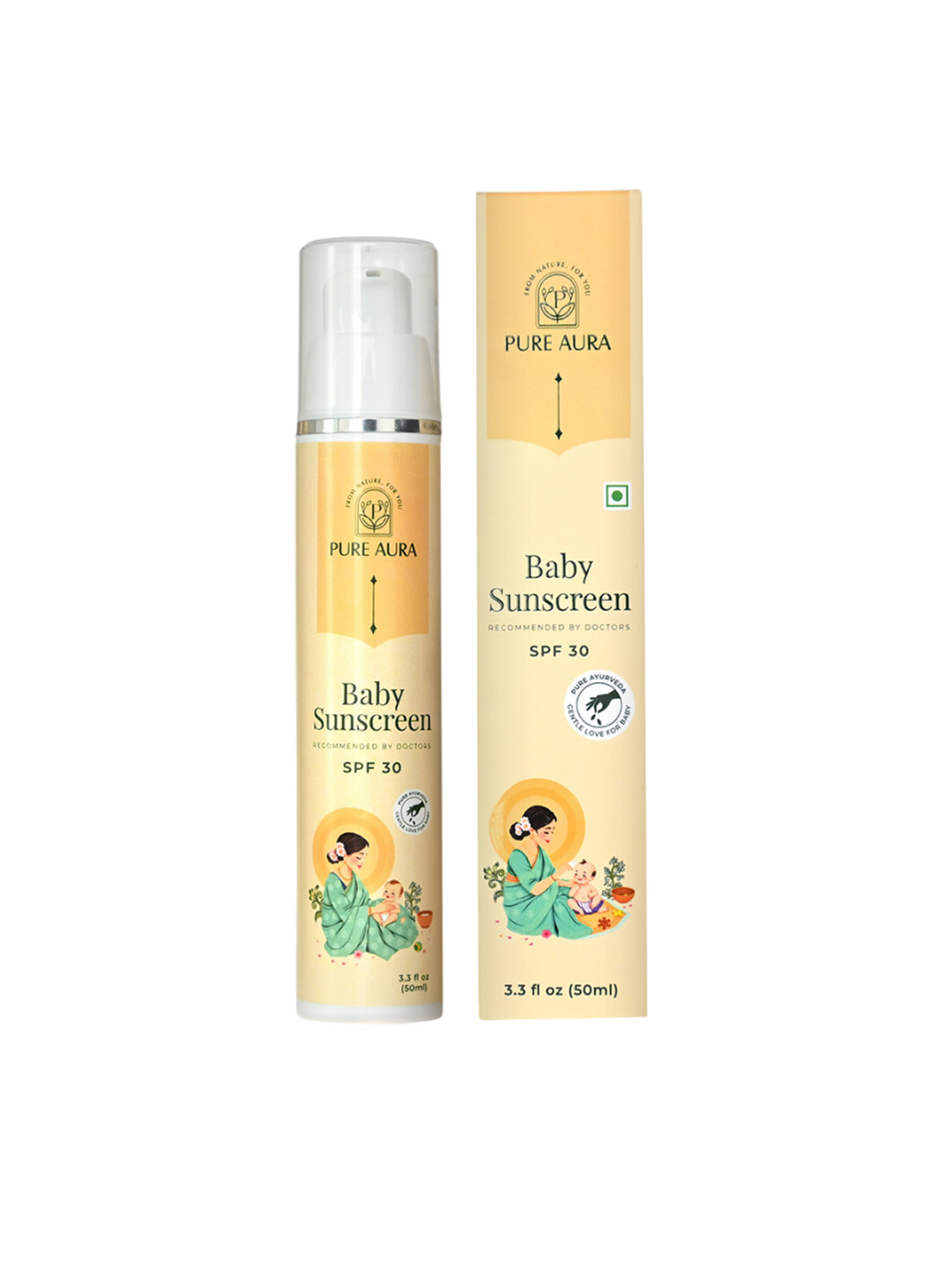 Pure Aura Baby Sunscreen With SPF30 - 50 ml