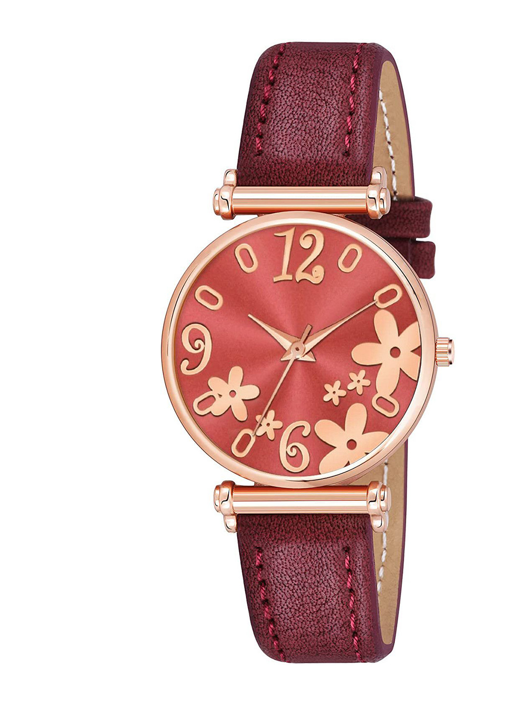 Gopal Shopcart Unisex Printed Regular Casual Analogue Watch - C34RG R3RED Leather