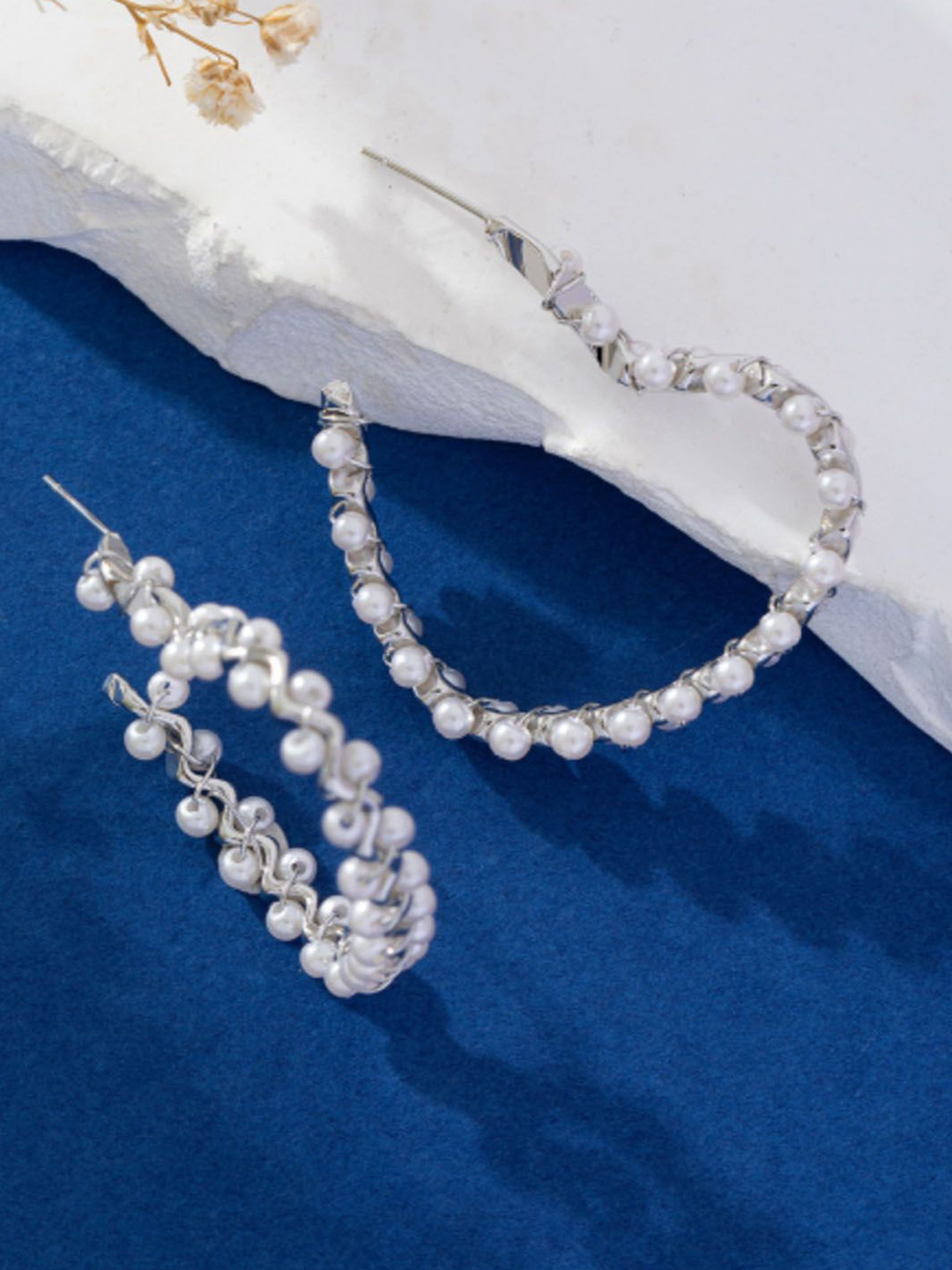 StyleCast Silver Classic Hoop Earrings