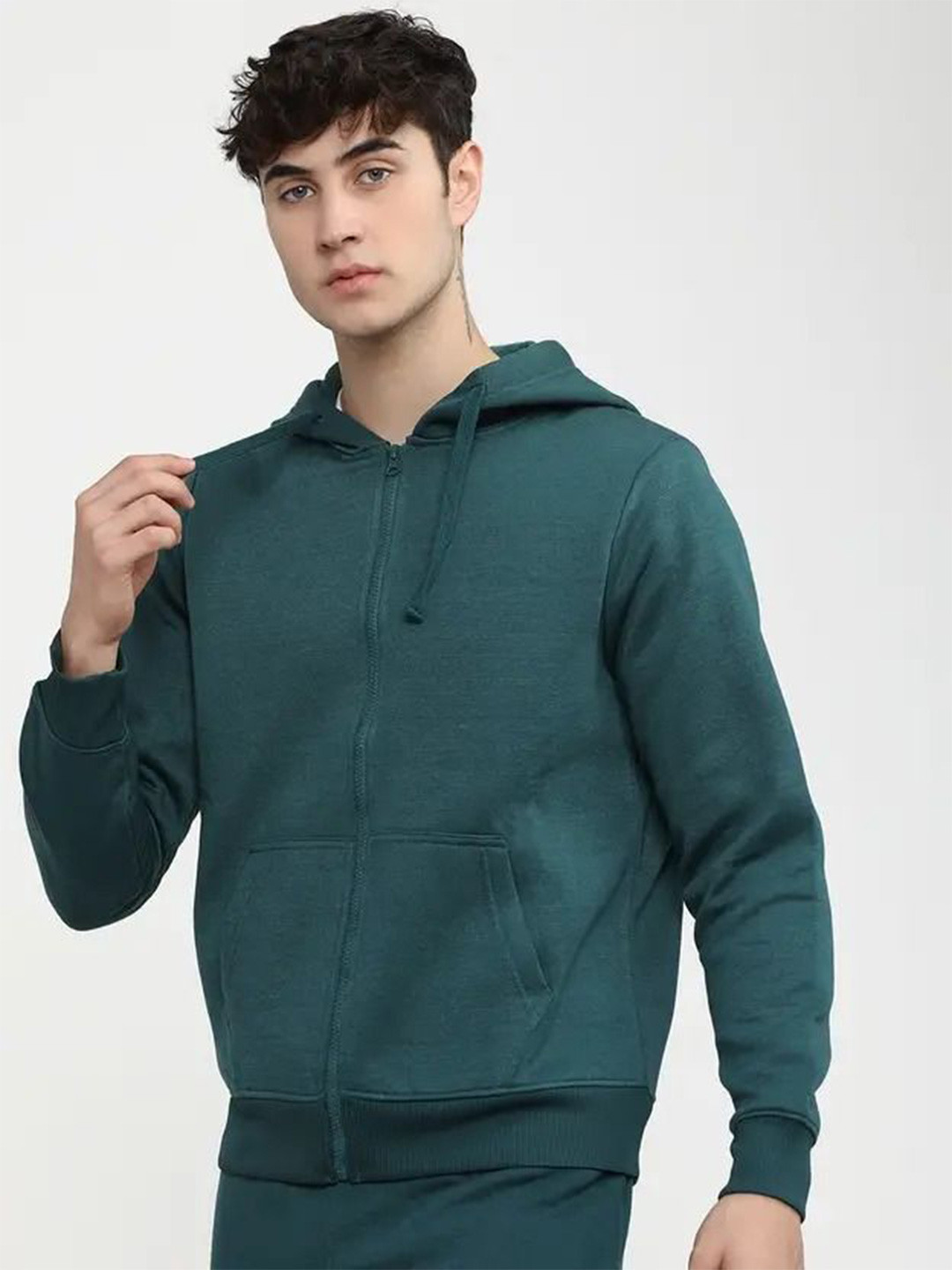 The Roadster Lifestyle Co. Men Full Sleeves Zipper Hoodie Sweatshirts