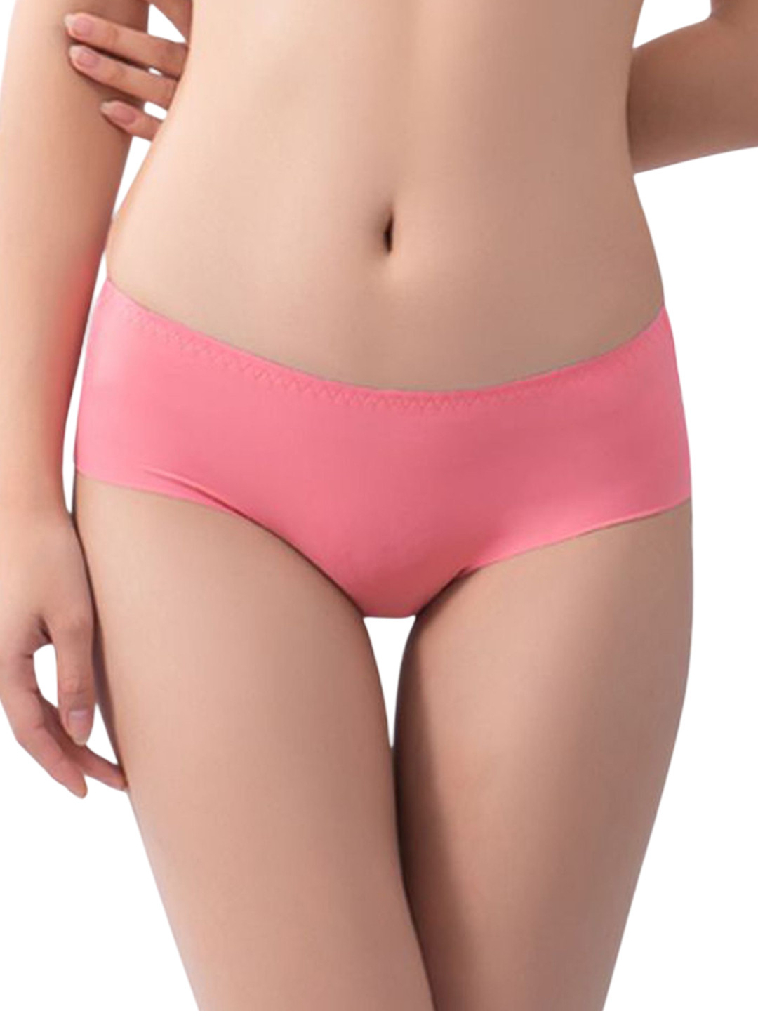 LULU & SKY Seamless Mid-Rise Hipster Briefs 99060-PINK
