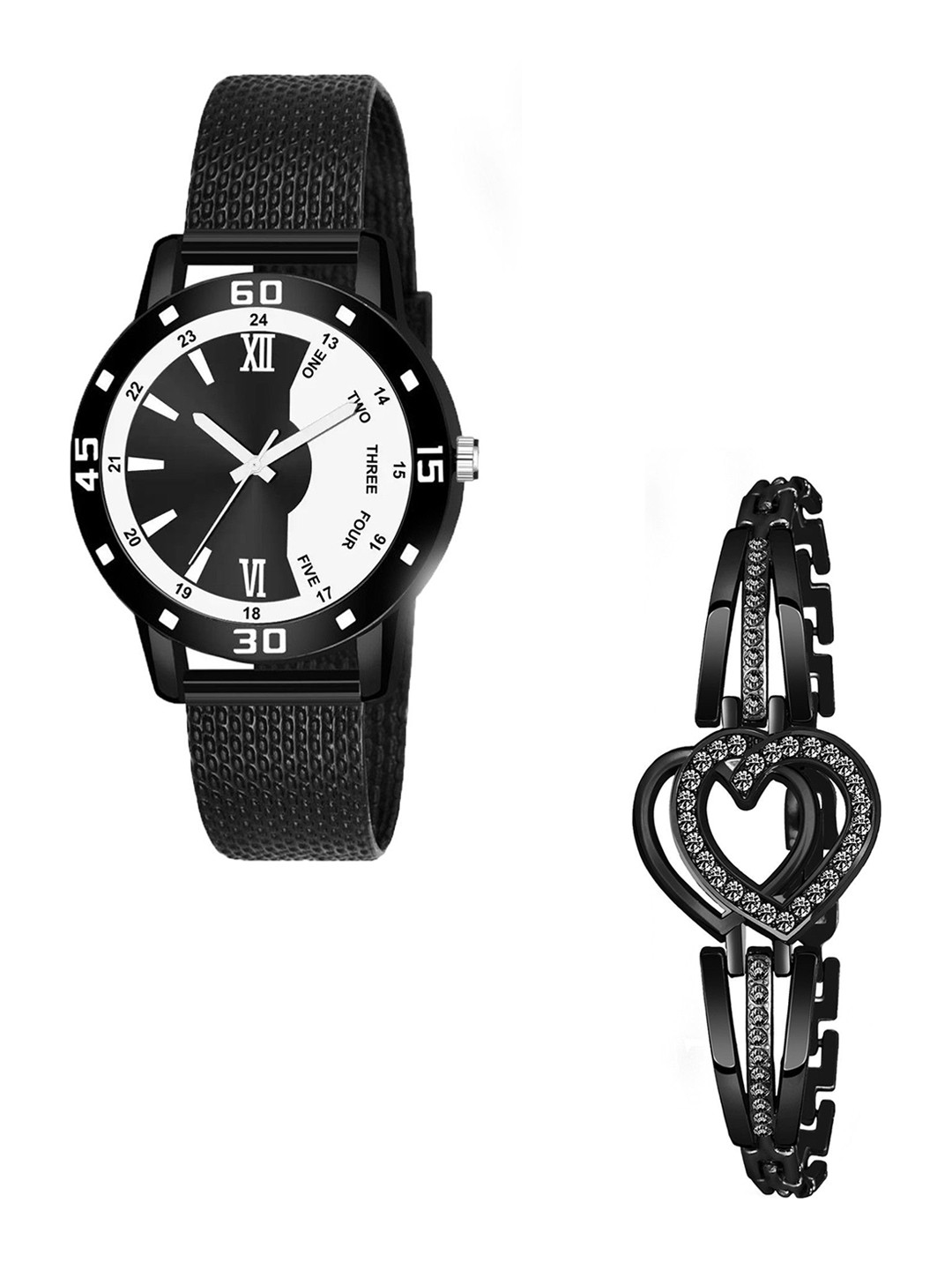 CSAMON Women Women Analogue Watch With Bracelet C1002 BLK Aeivyo S W H Breclect