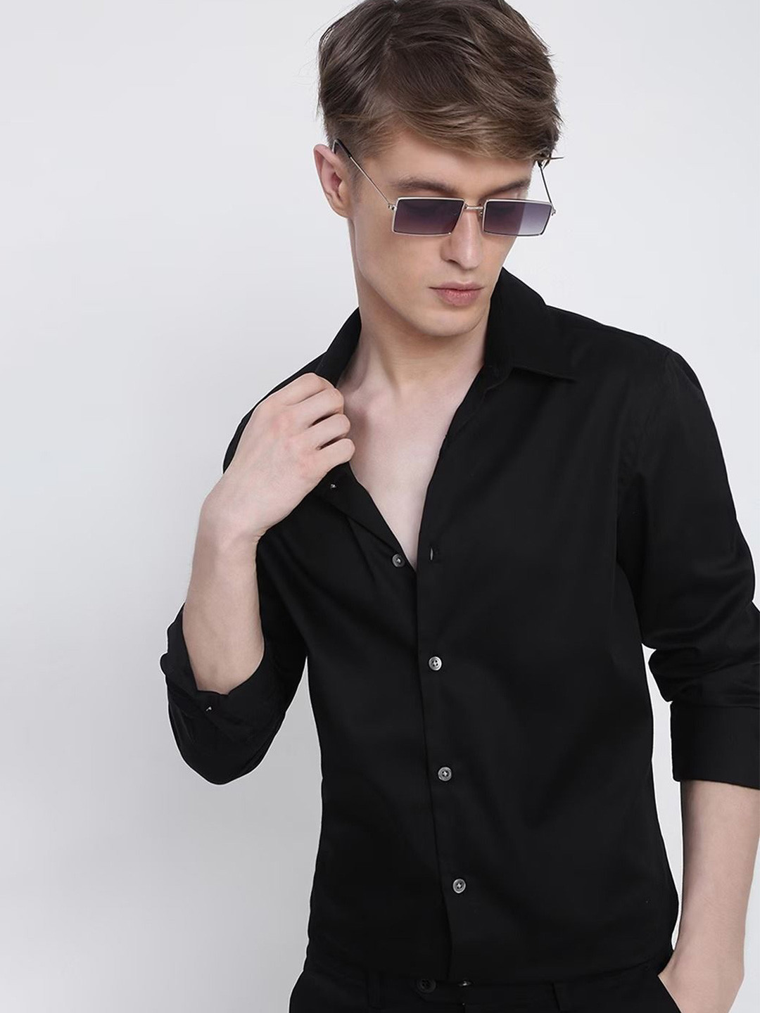 British Club Club Spread Collar Slim Fit Shirt