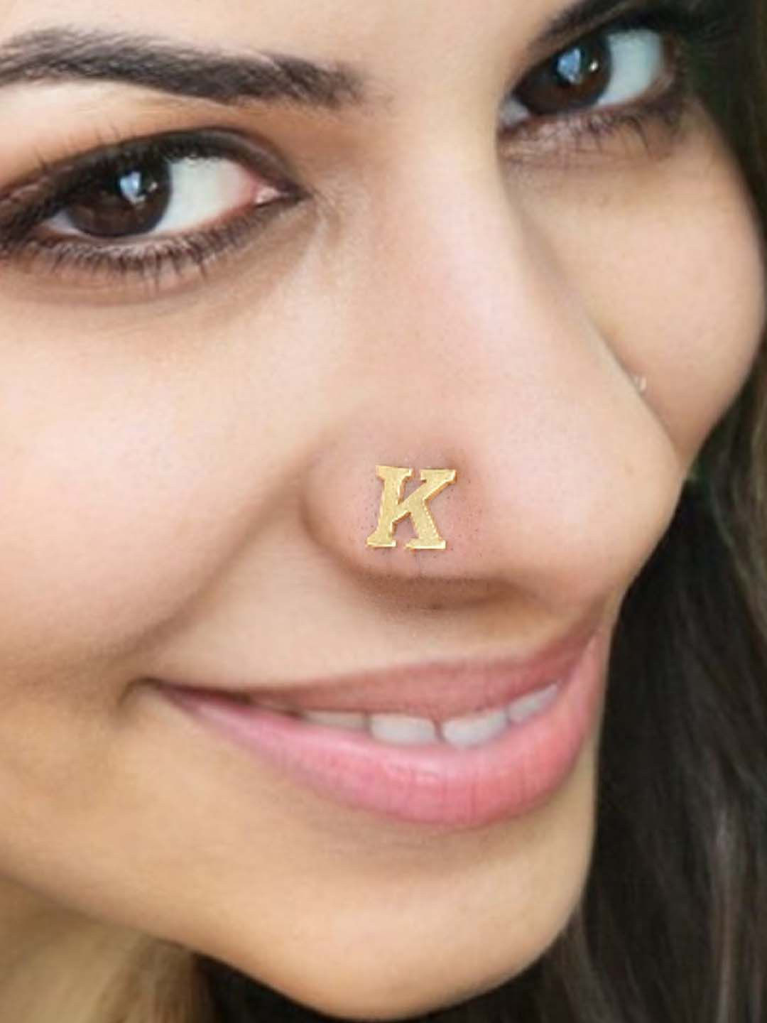 Goldnera Alphabet Stud Nosepin