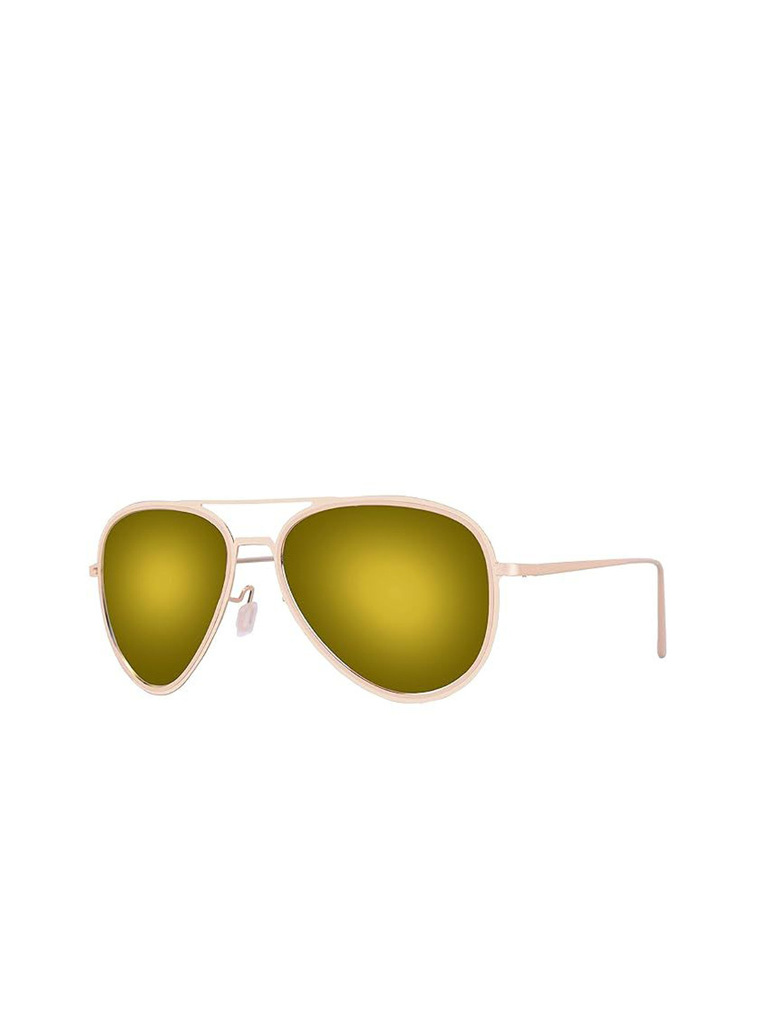 AUGEN Unisex Aviator Sunglasses UV Protected Lens Oval Sunglasses VI-SG-59003-Gold
