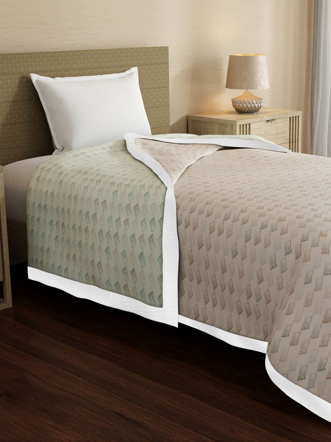 Boutique Living India Zen Living Geometric Reversible Single Bed Dohar