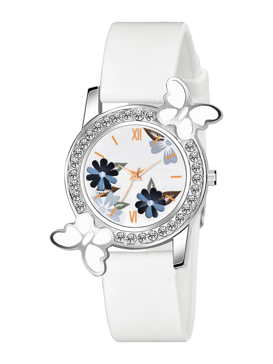 CSAMON Women Printed Dial & Straps Analogue Watch 328WH Fosil BLK