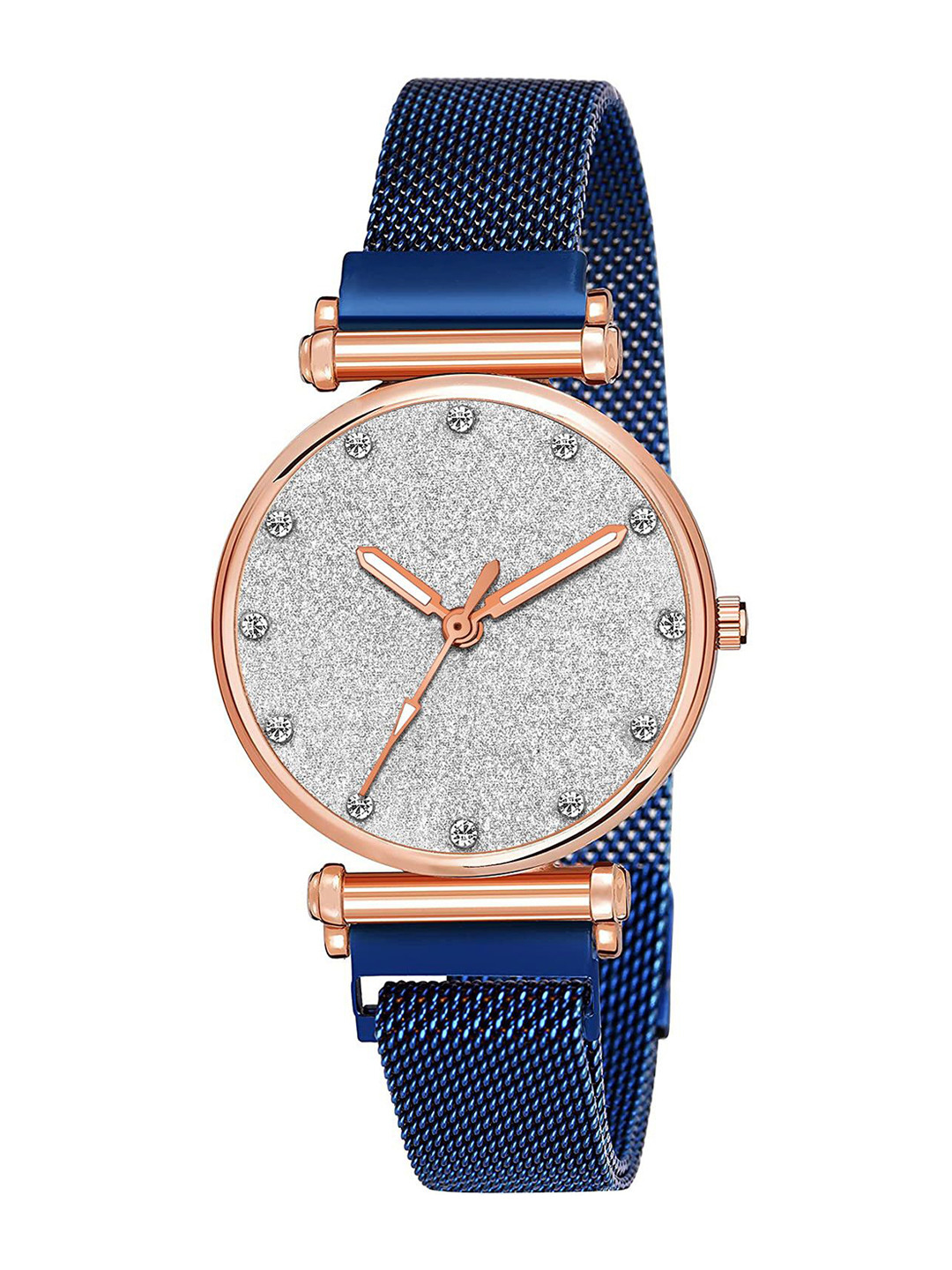 Gopal Shopcart Women Round Dial & Analogue Watch Csamon_34_Blue_Full Silver_12