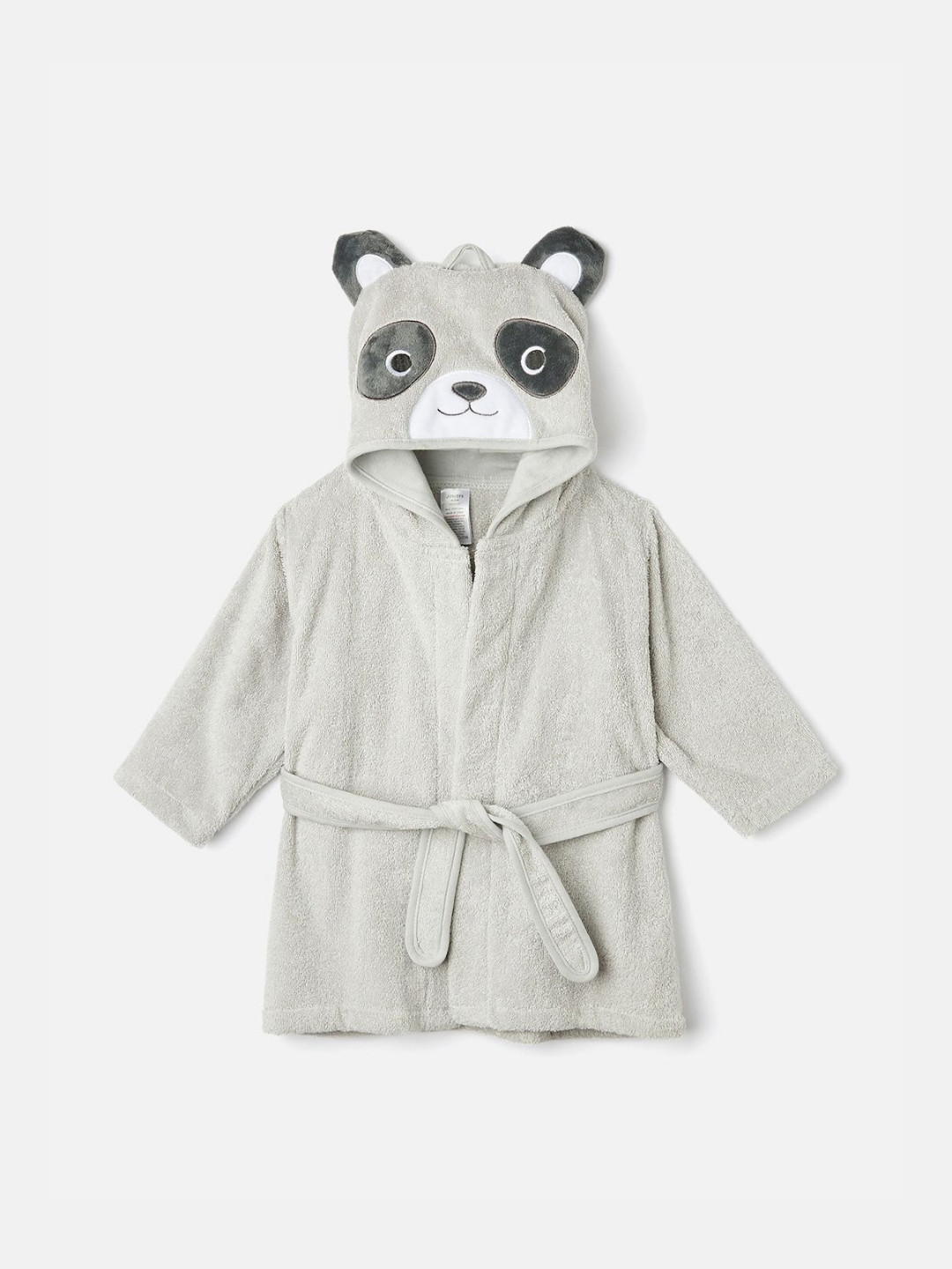 Juniors by Babyshop Infants Cotton  Panda Hooded Bath Robe With Tie-Up Belt