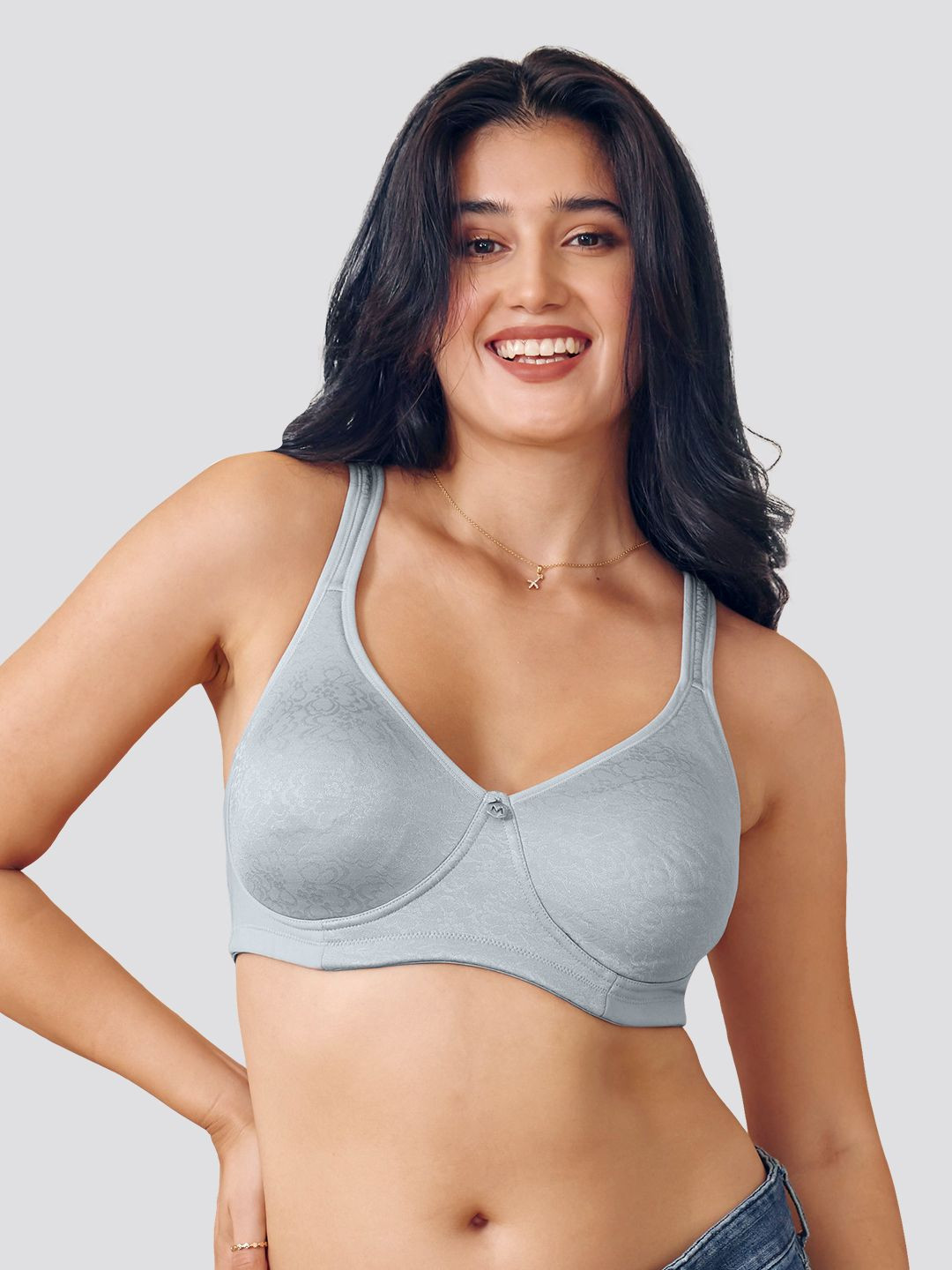 Maashie M4417 Fuller Support Double Layered Cups Stylish Back Seamless Bra