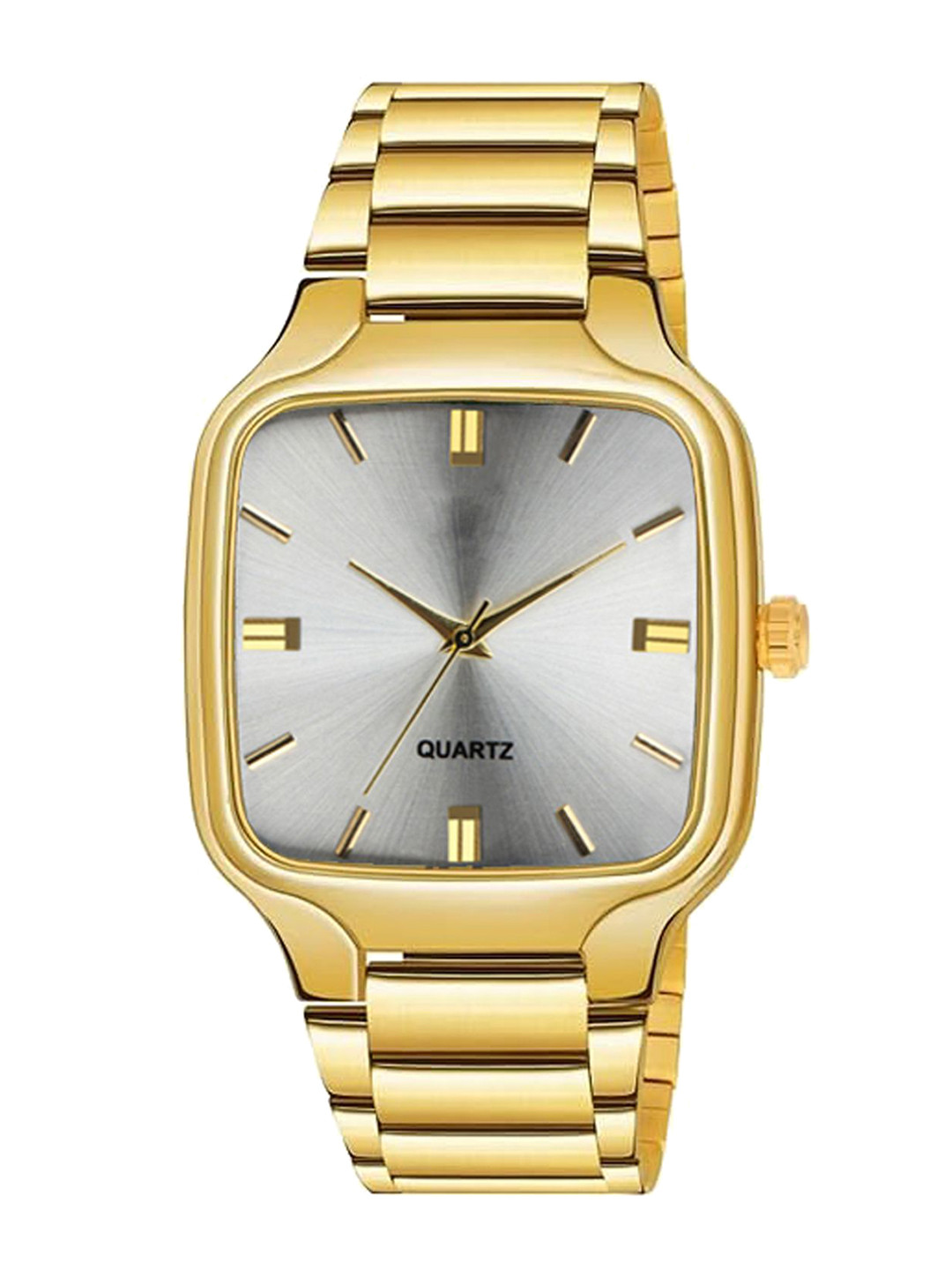 JUST LIKE Men Analogue Watch gold redu Silver dial 105