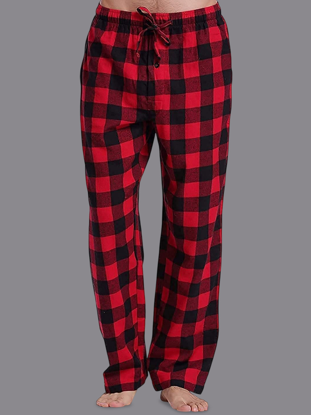 Twist99 Checked Mi-Rise Lounge pants