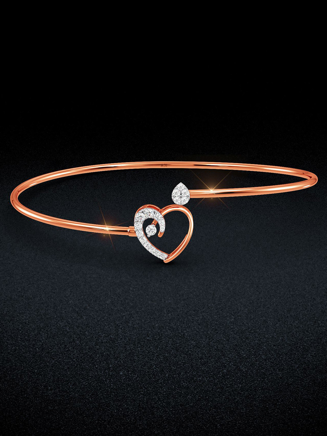 Joyalukkas Solitaire Heart Diamond Bracelet