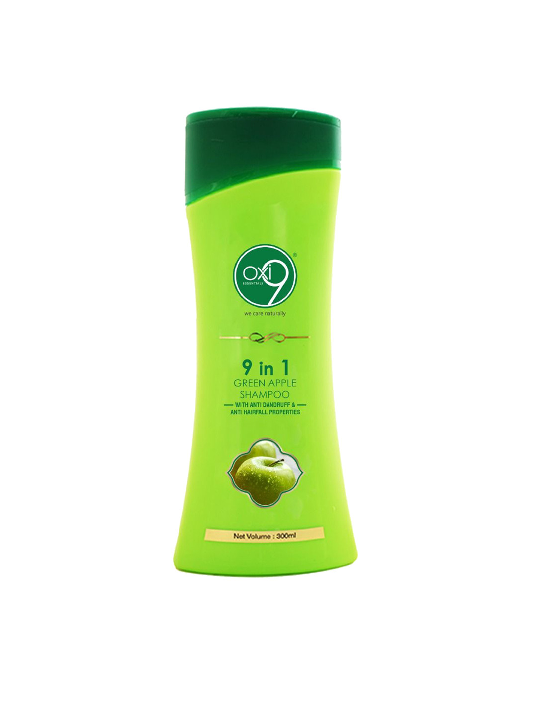 Oxi9 Green Apple Shampoo With Anti Dandruff  & Anti Hair Fall Properties - 300 ml