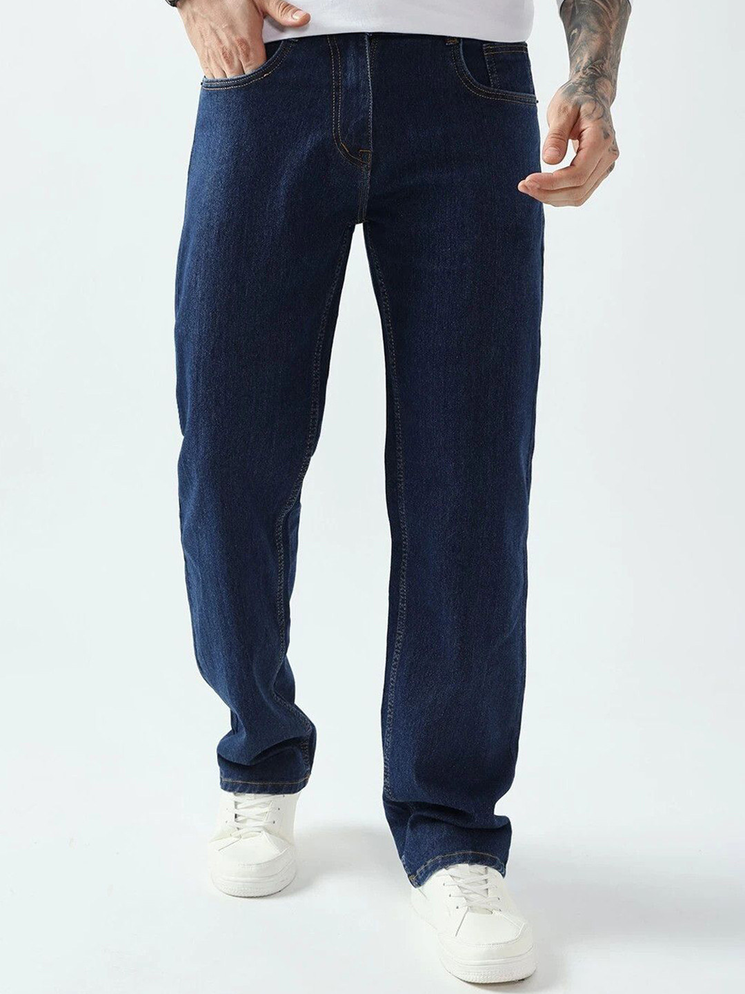 DENIMLOOK Men Mid-Rise Baggy Stretchable Jeans