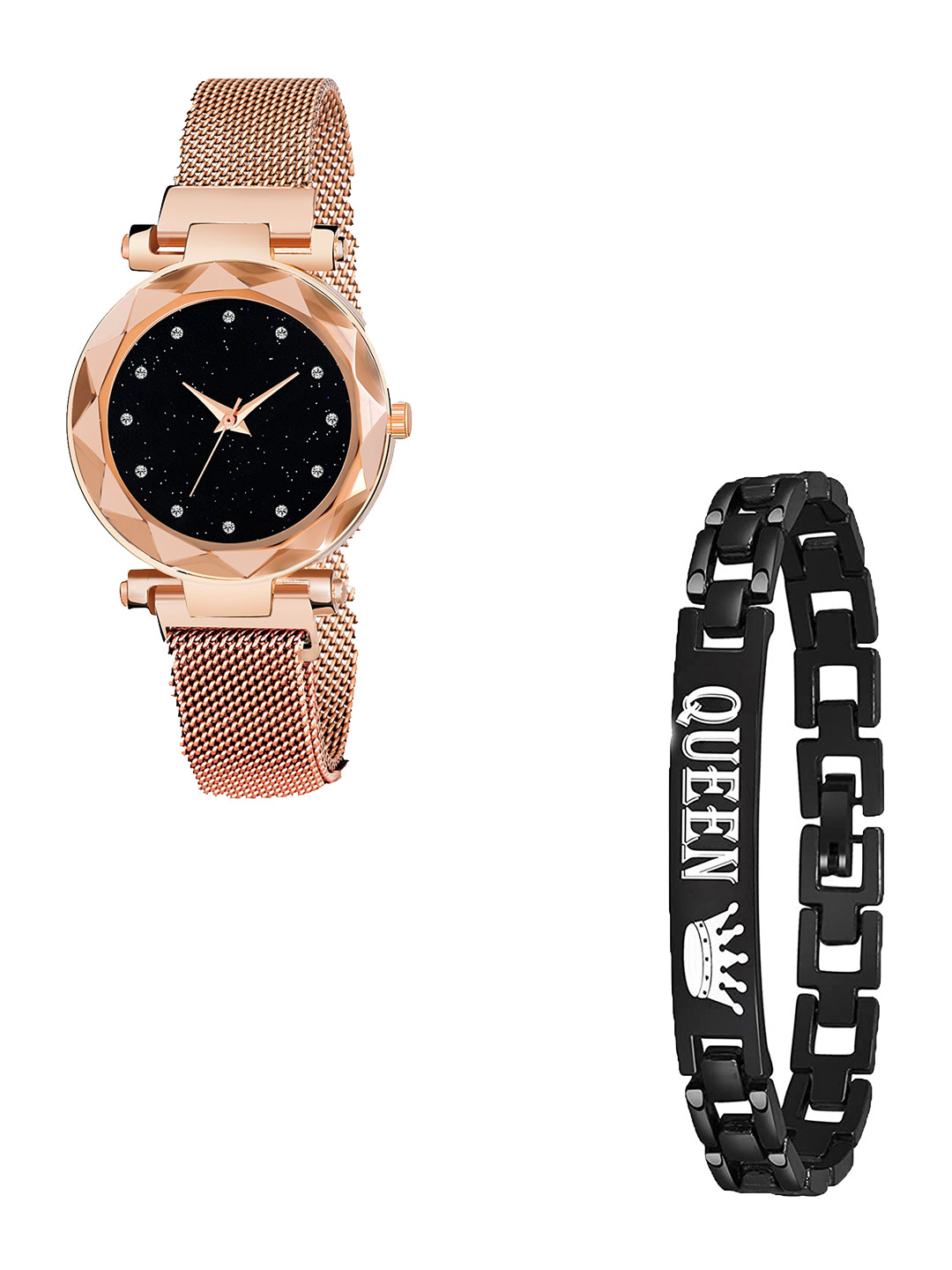 Gopal Shopcart Unisex Embellished Regular Analogue Watch With Bracelet - GR_379_12 Queen