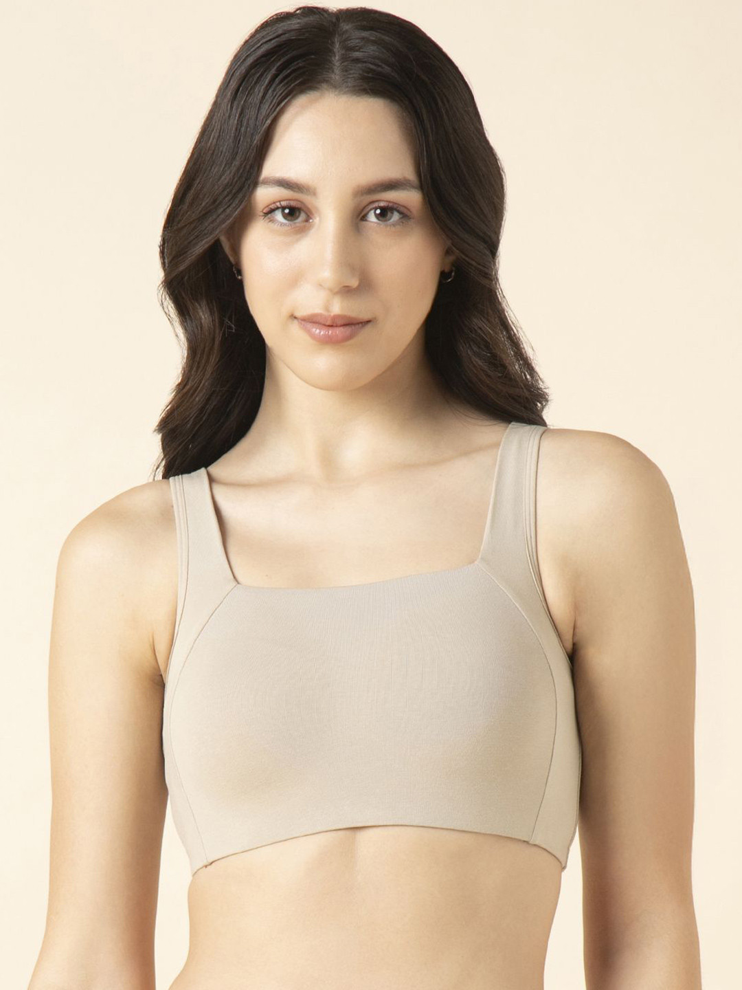 Van Heusen Women Cotton Solid Non Padded Full Coverage Seamless Slip On Bra