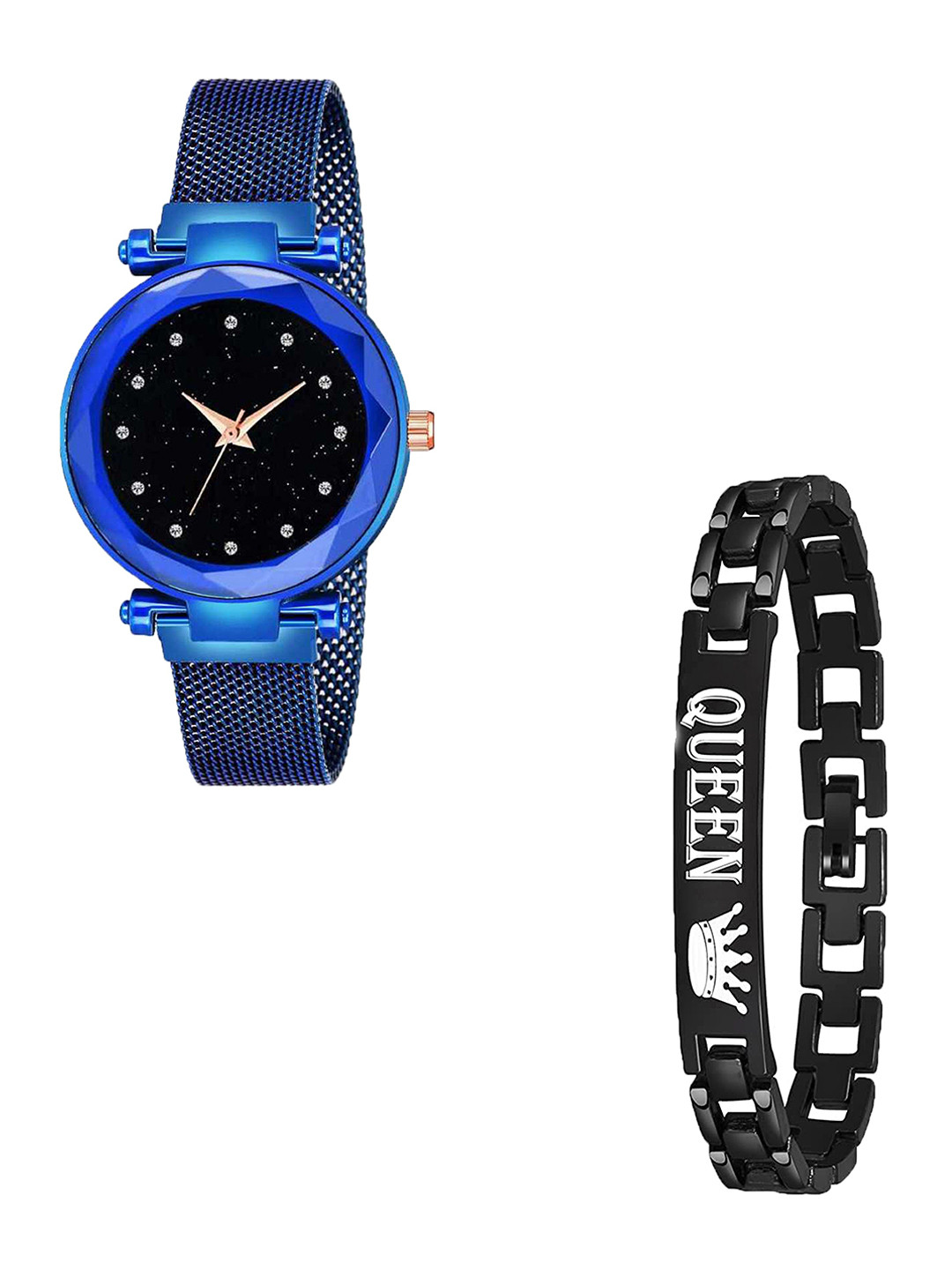 Gopal Shopcart Unisex Embellished Formal Analogue Watch Comes With Bracelet - GR_379_12