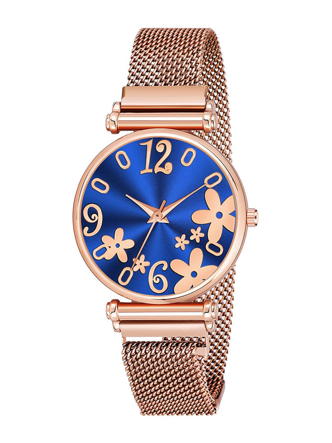 Gopal Shopcart Unisex Printed Dial & Bracelet Style Straps Analogue Watch C34RG R3BLU RG M
