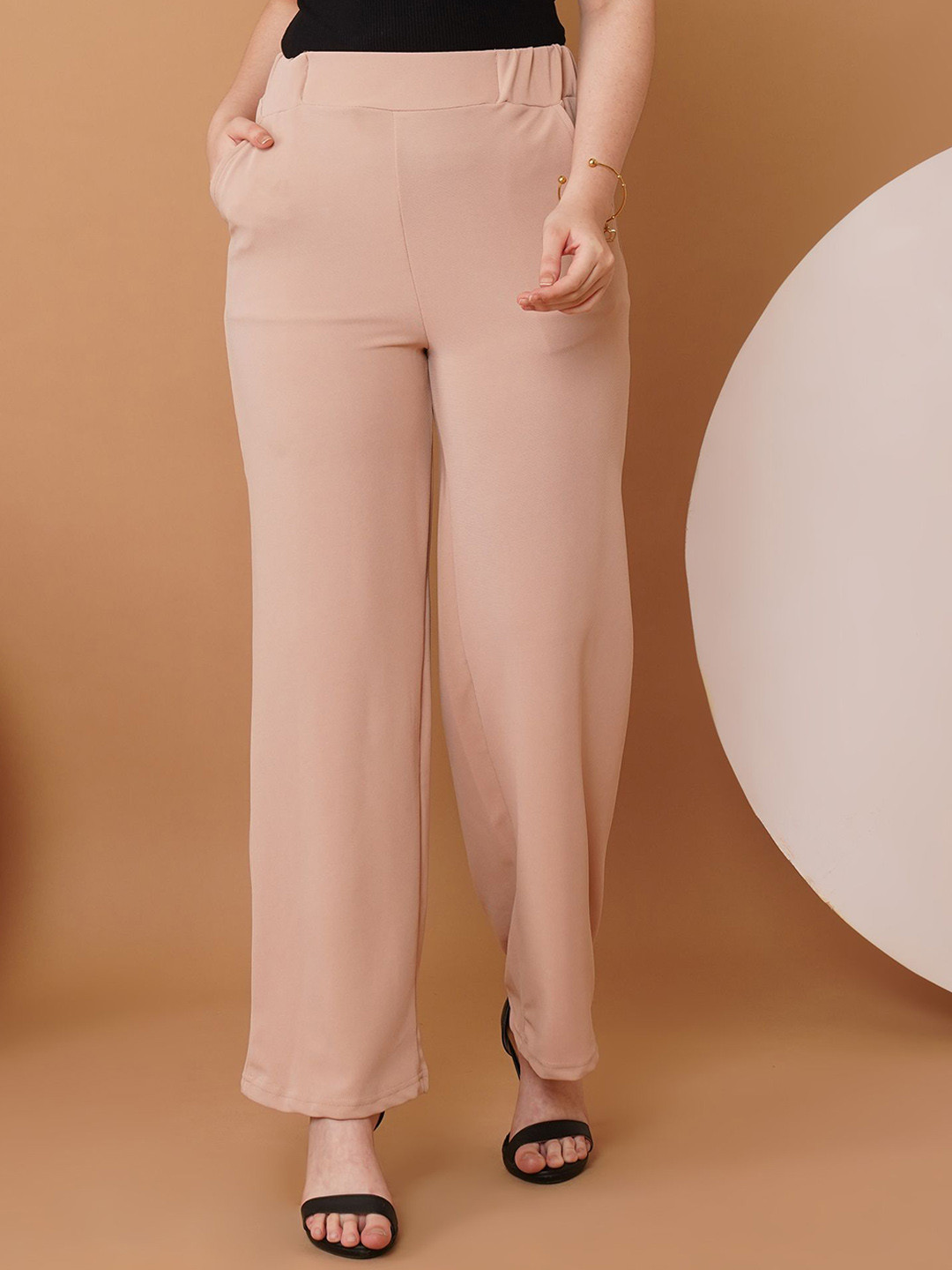 U&F Women Original Flared High-Rise Bootcut Trousers