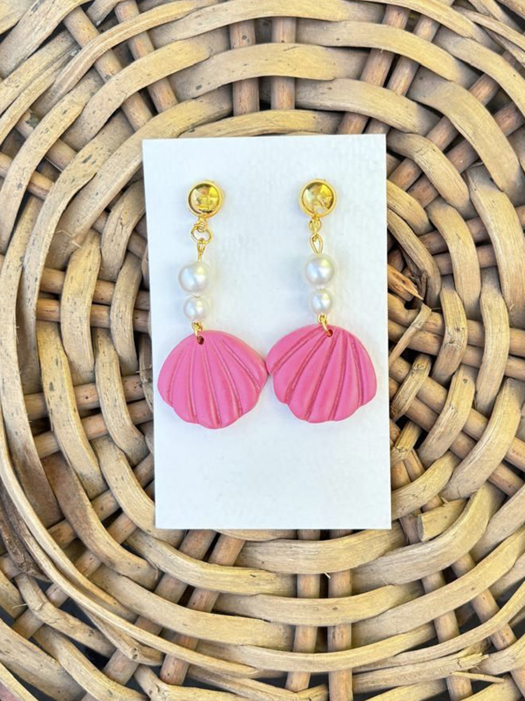 VMA PLAY FASHION Women Brass-Plated Artificial Stones Drop Earrings