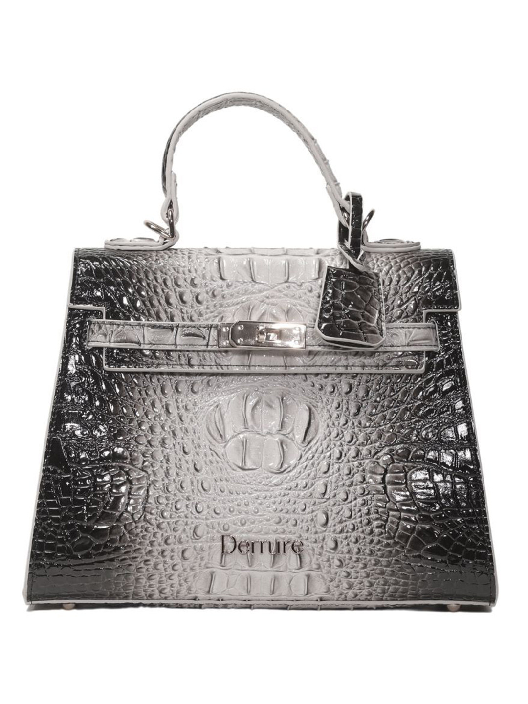 DEMURE Textured Leather Shopper Tote Bag