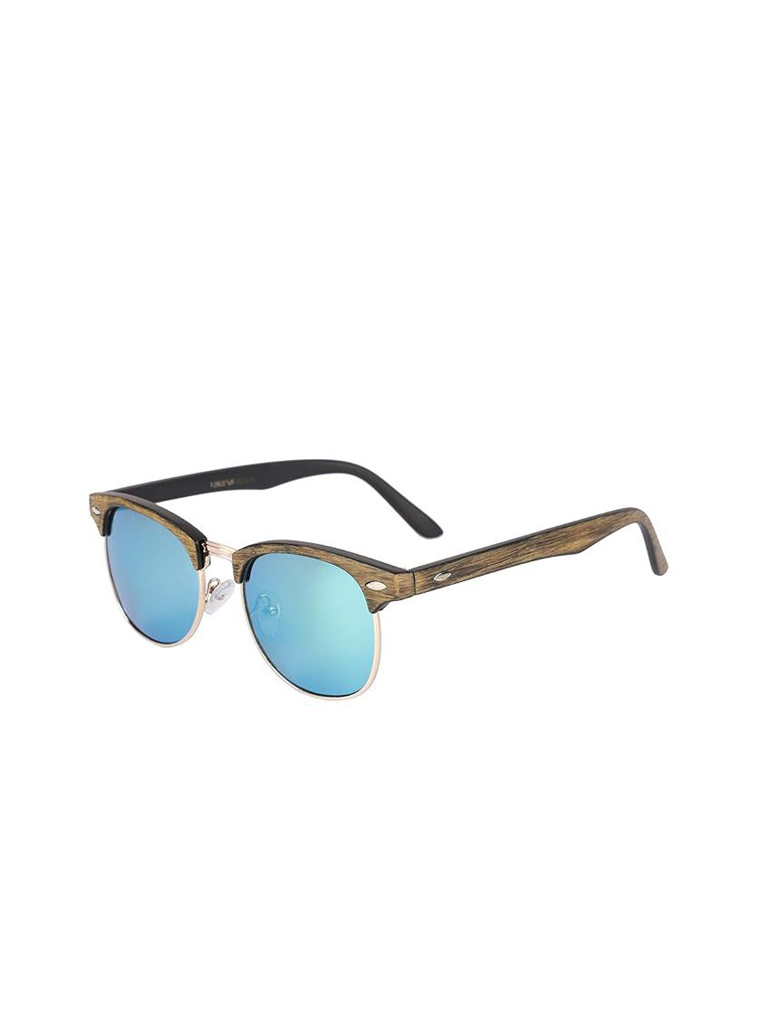 AUGEN Unisex UV Protected Browline Sunglasses VI-SG-68144-Green