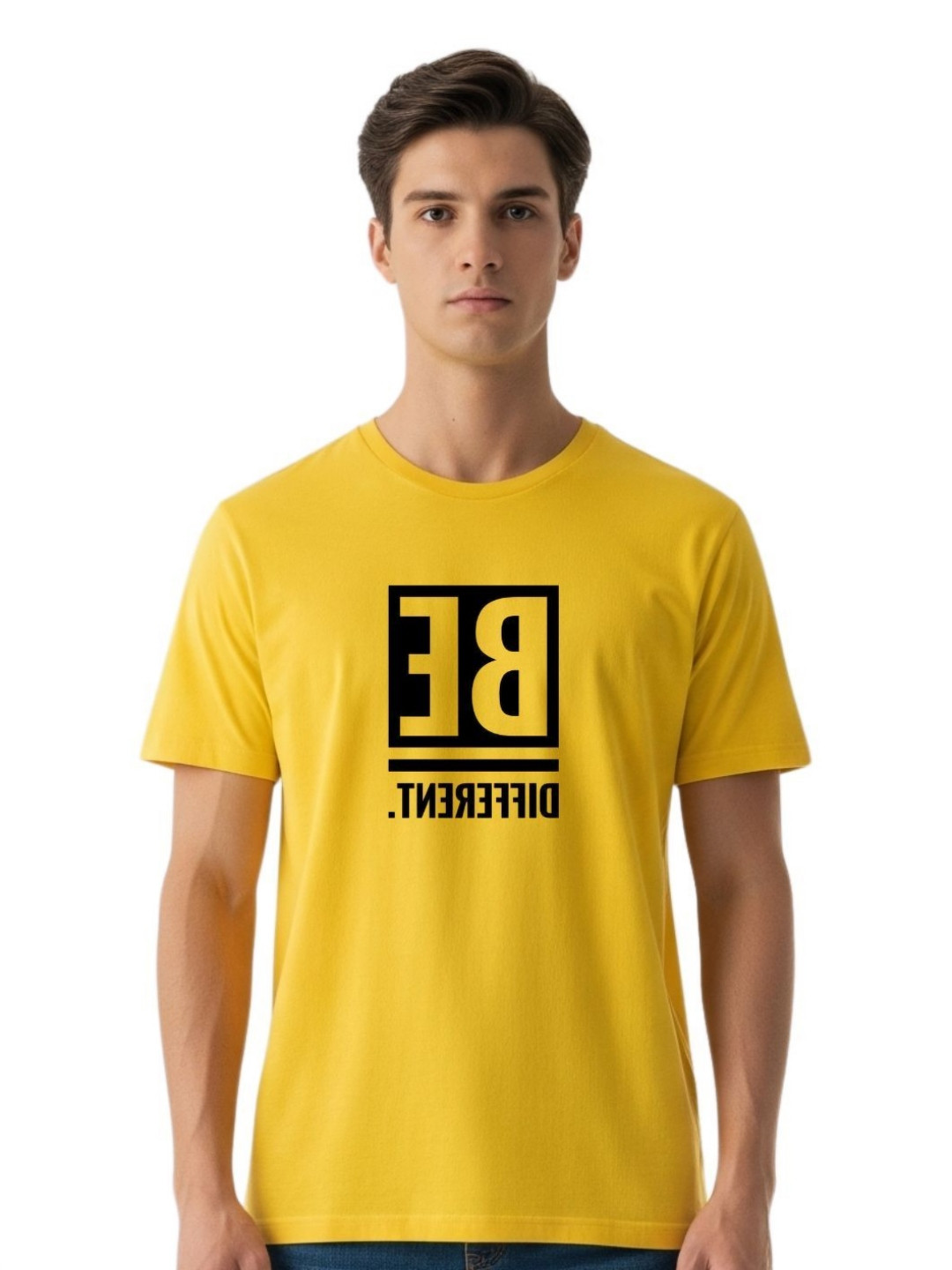 PULP Unisex Be Different Typography Printed Pure Cotton T-Shirt